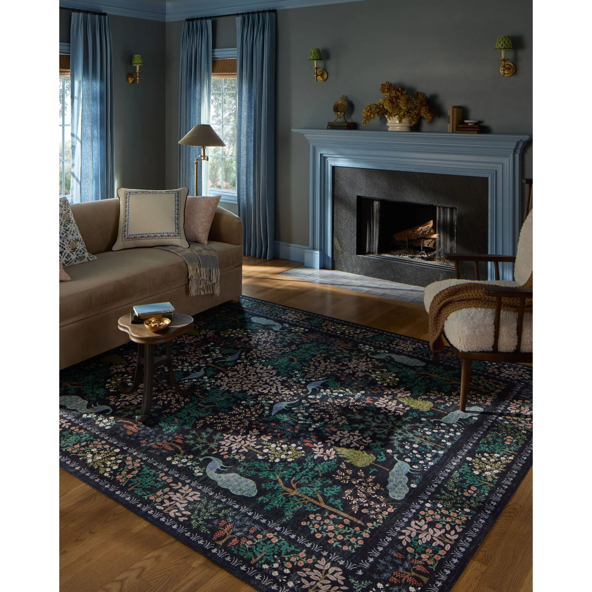Canopy Charcoal Rug | Rifle Paper Co. x Loloi - Image 2