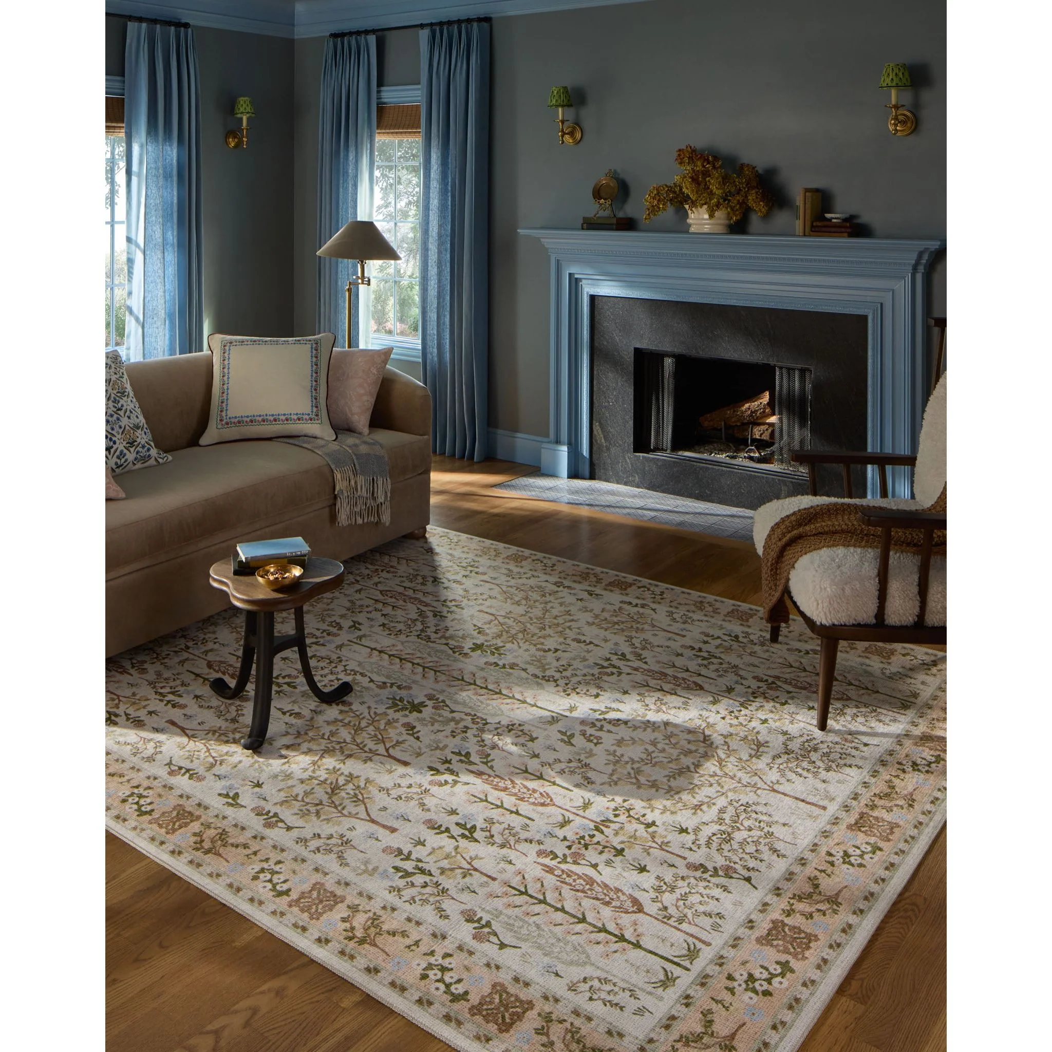 Canopy Cream Rug | Rifle Paper Co. x Loloi - Image 2