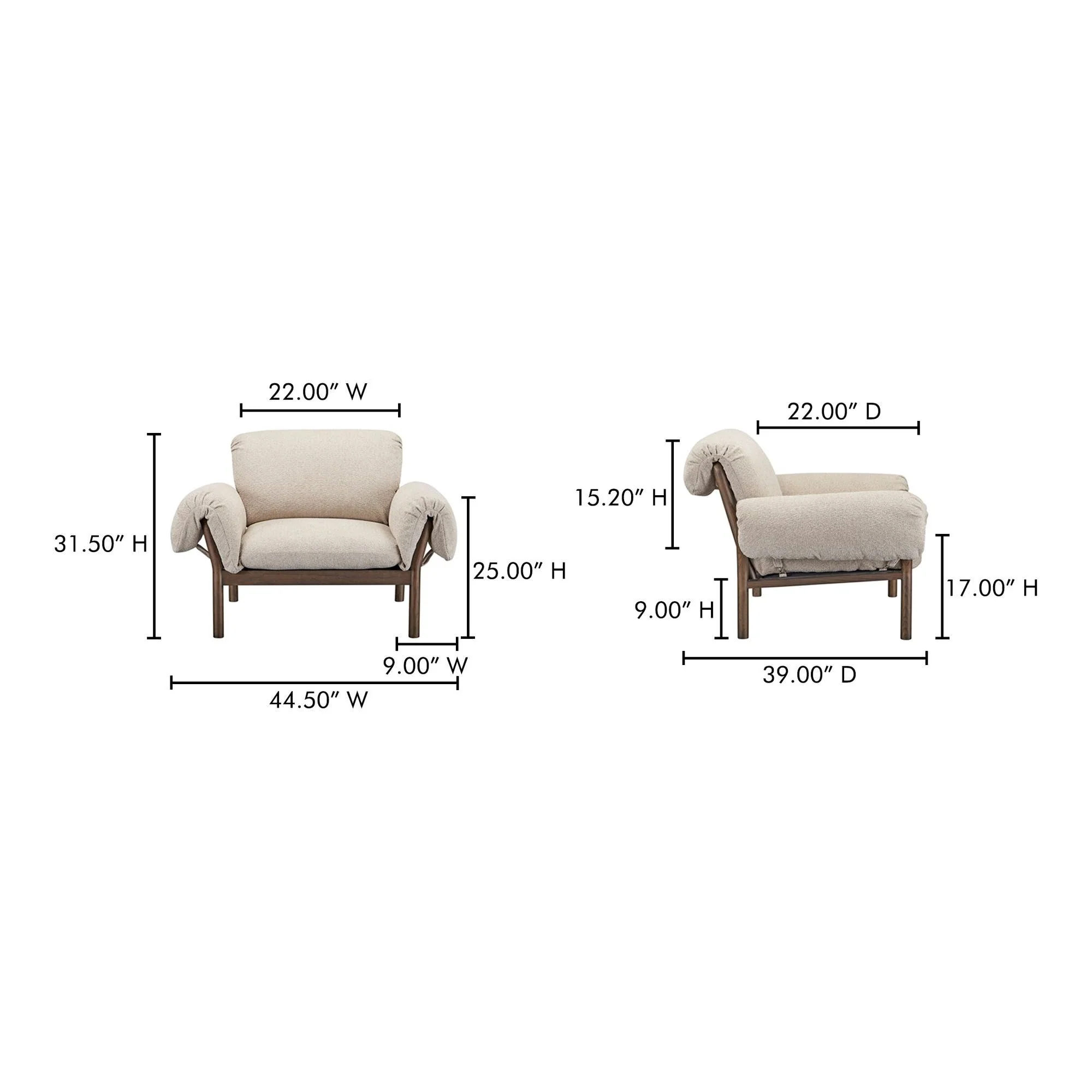 Cardero Lounge Chair Beige - Image 10