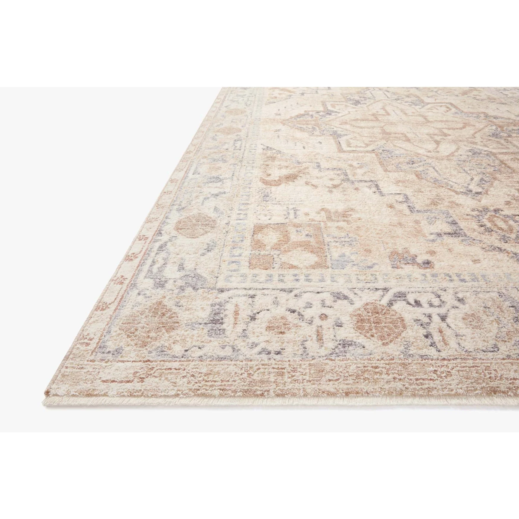 Carlisle Beige / Slate Rug | Magnolia Home by Joanna Gaines x Loloi - Image 2