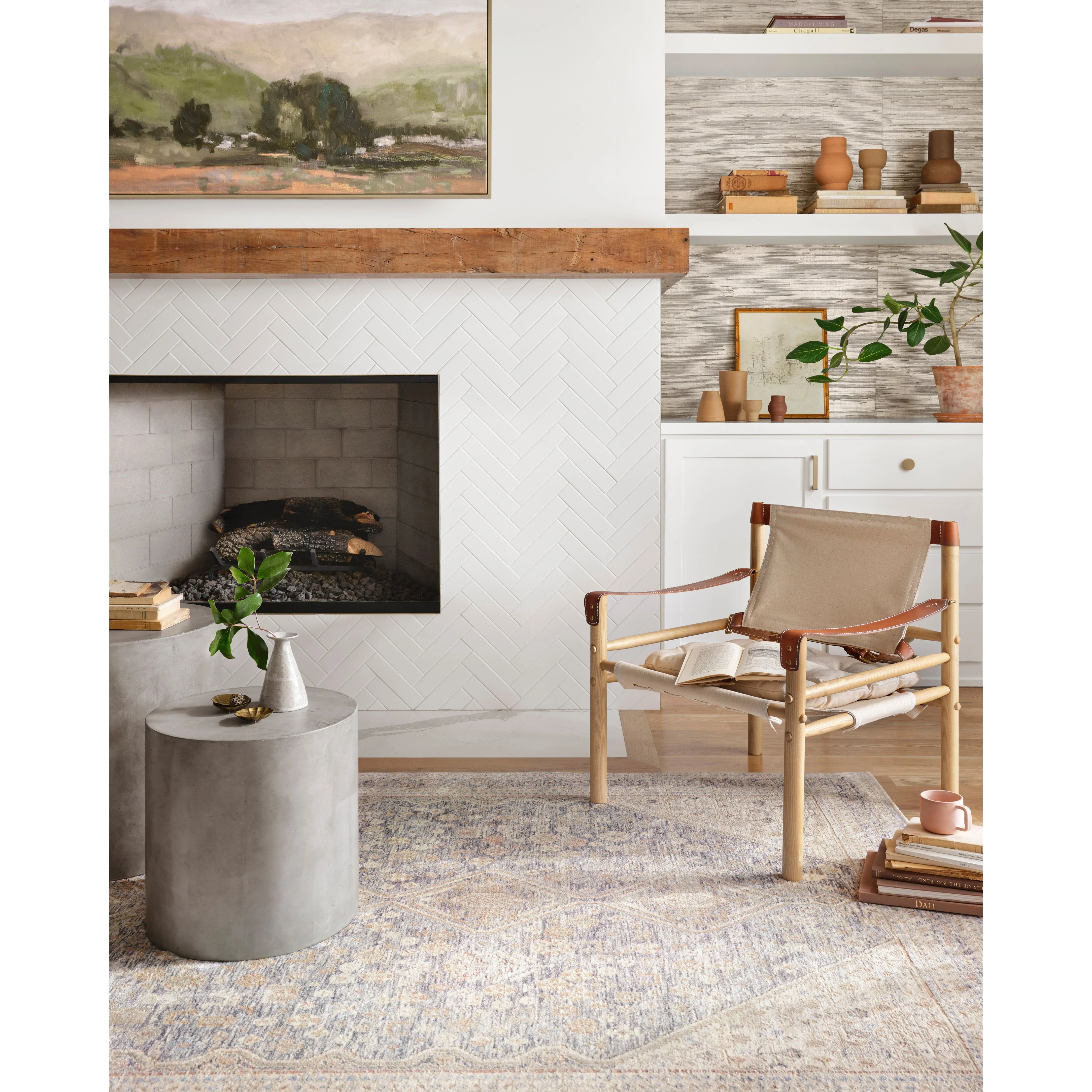 Carlisle Blue / Ivory Rug | Magnolia Home by Joanna Gaines x Loloi - Image 3