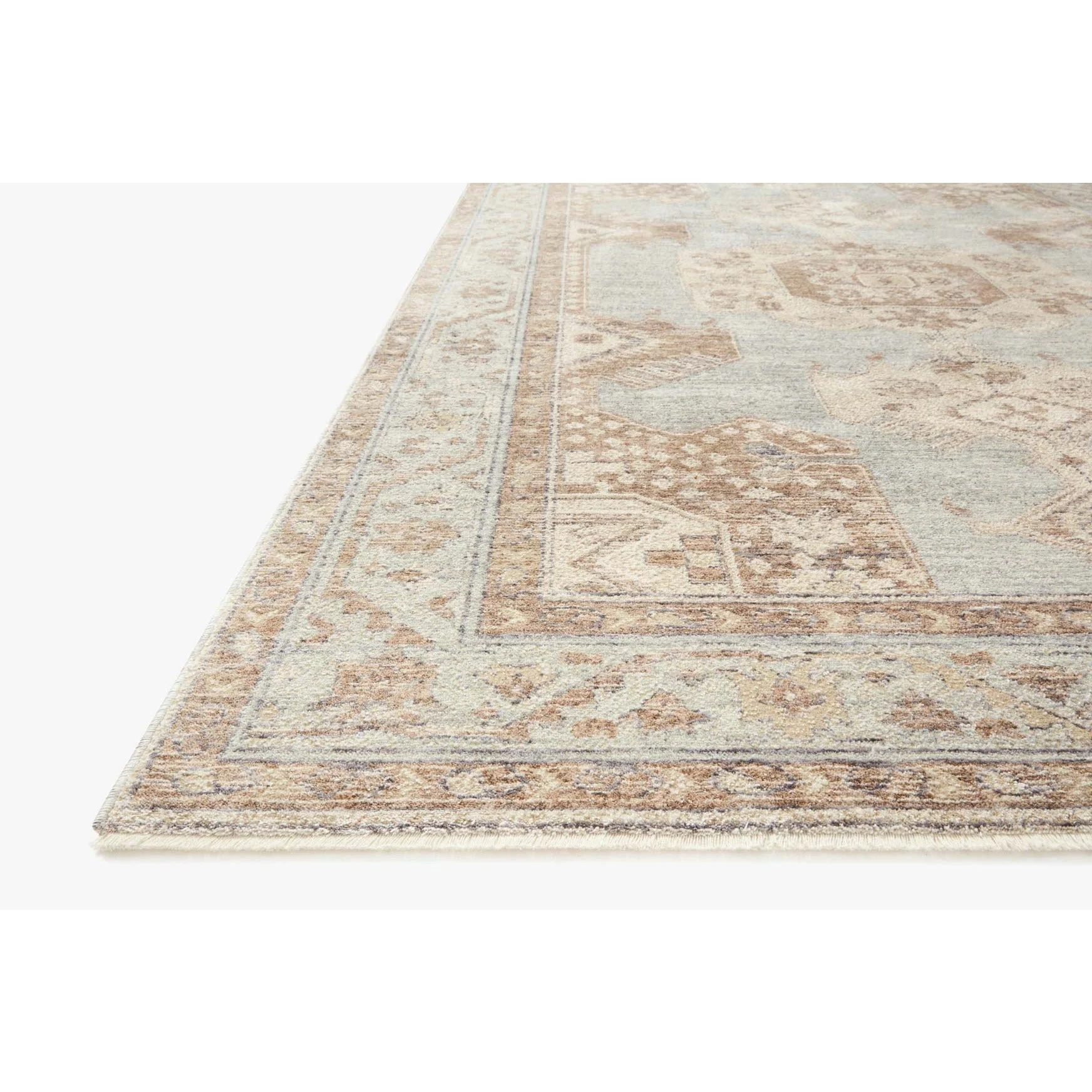 Carlisle Seafoam / Taupe Rug | Magnolia Home by Joanna Gaines x Loloi - Image 2