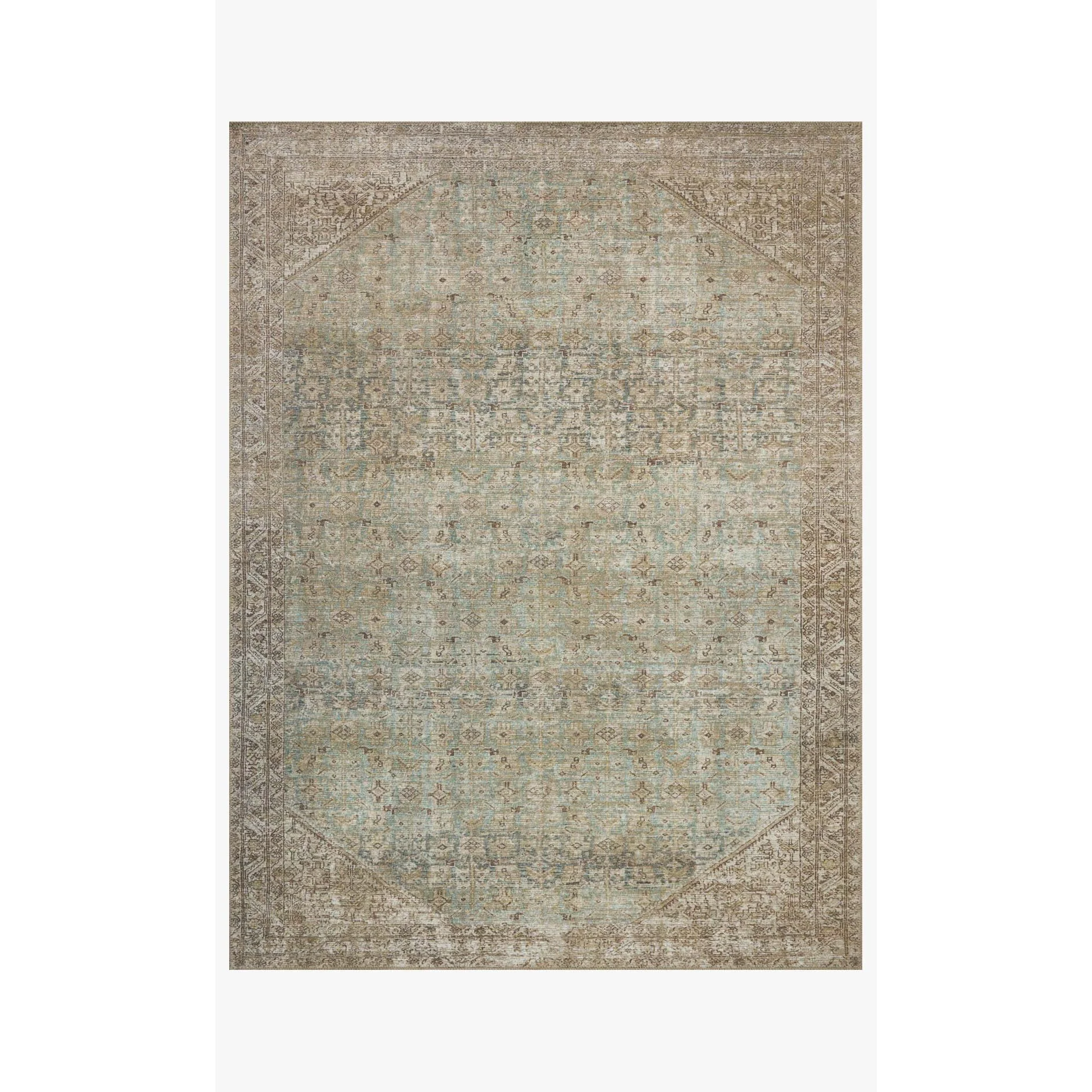 Cambria AL Aqua / Natural Rug | Amber Lewis x Loloi