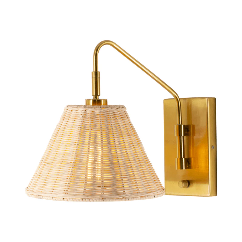Cerro Rattan Wall Sconce - Image 7