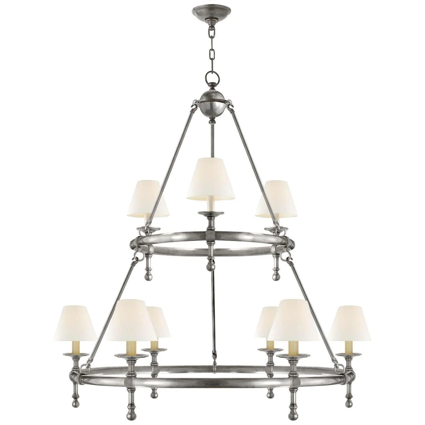 Classic 2-Tier Ring Chandelier - Image 2