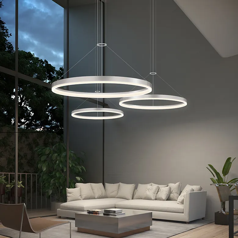 Corona Ring LED Pendant 16" - Image 2