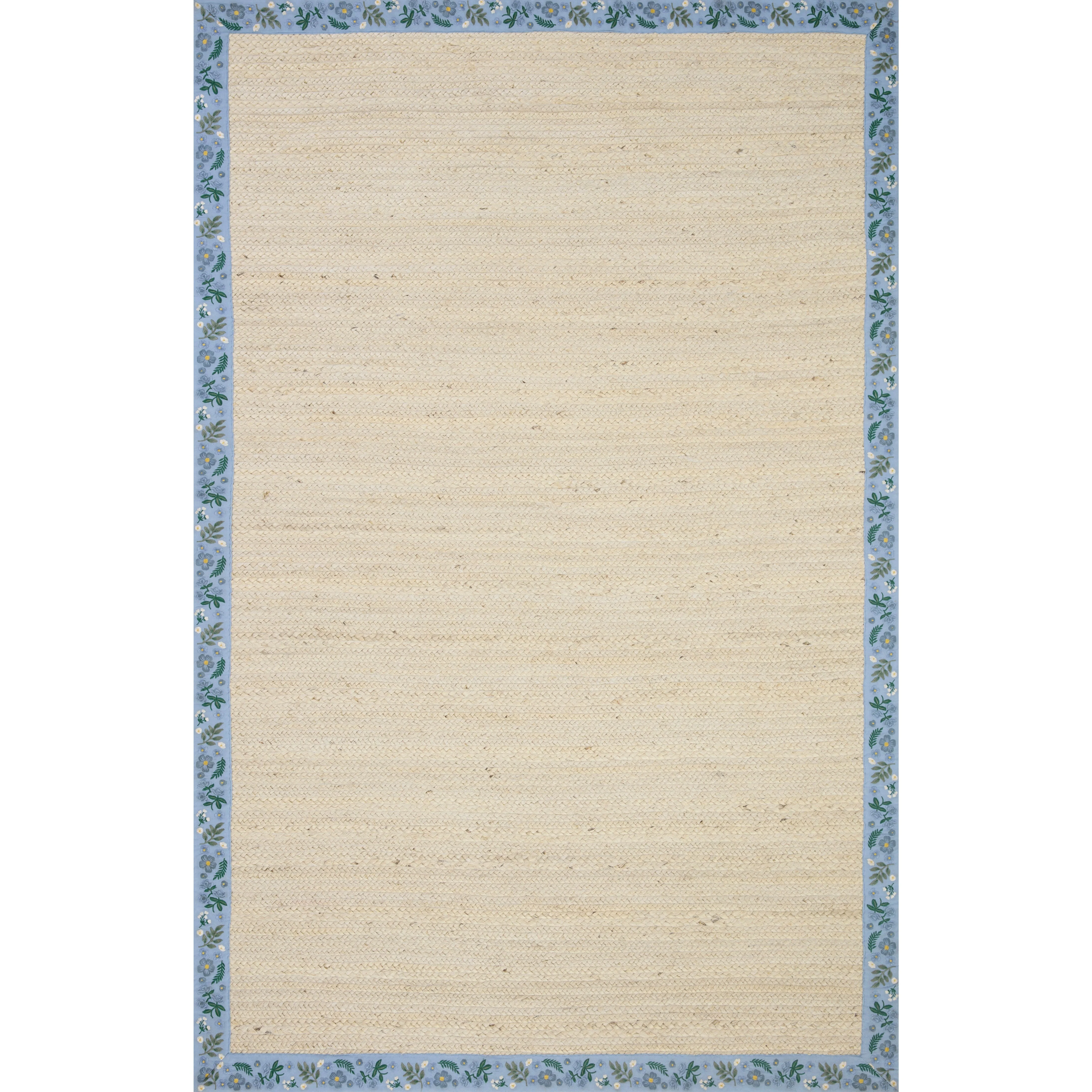 Costa Wildwood Ivory / Periwinkle | Rifle Paper Co. Rugs x Loloi