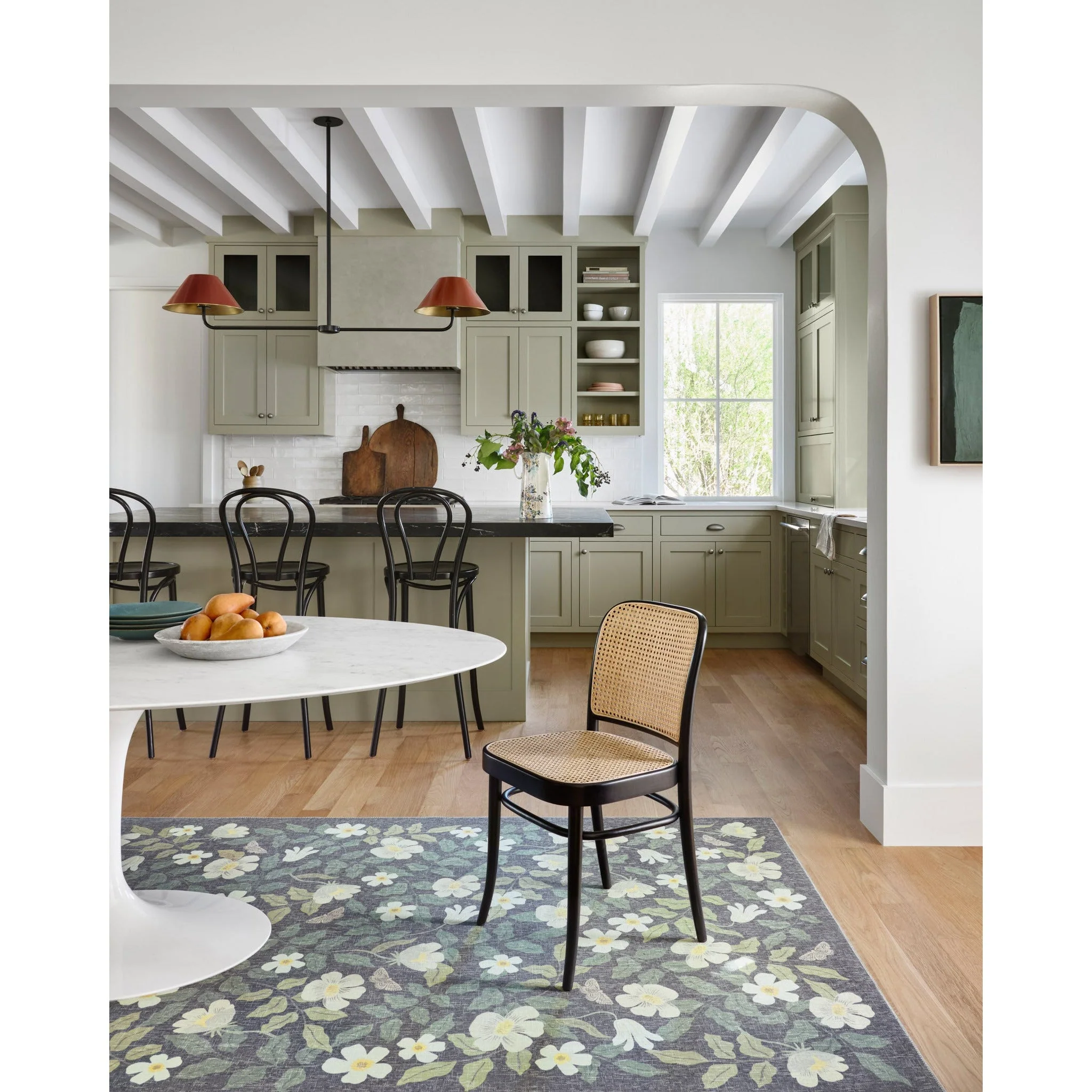 Cotswolds Primrose / Charcoal | Rifle Paper Co. Rugs x Loloi - Image 3