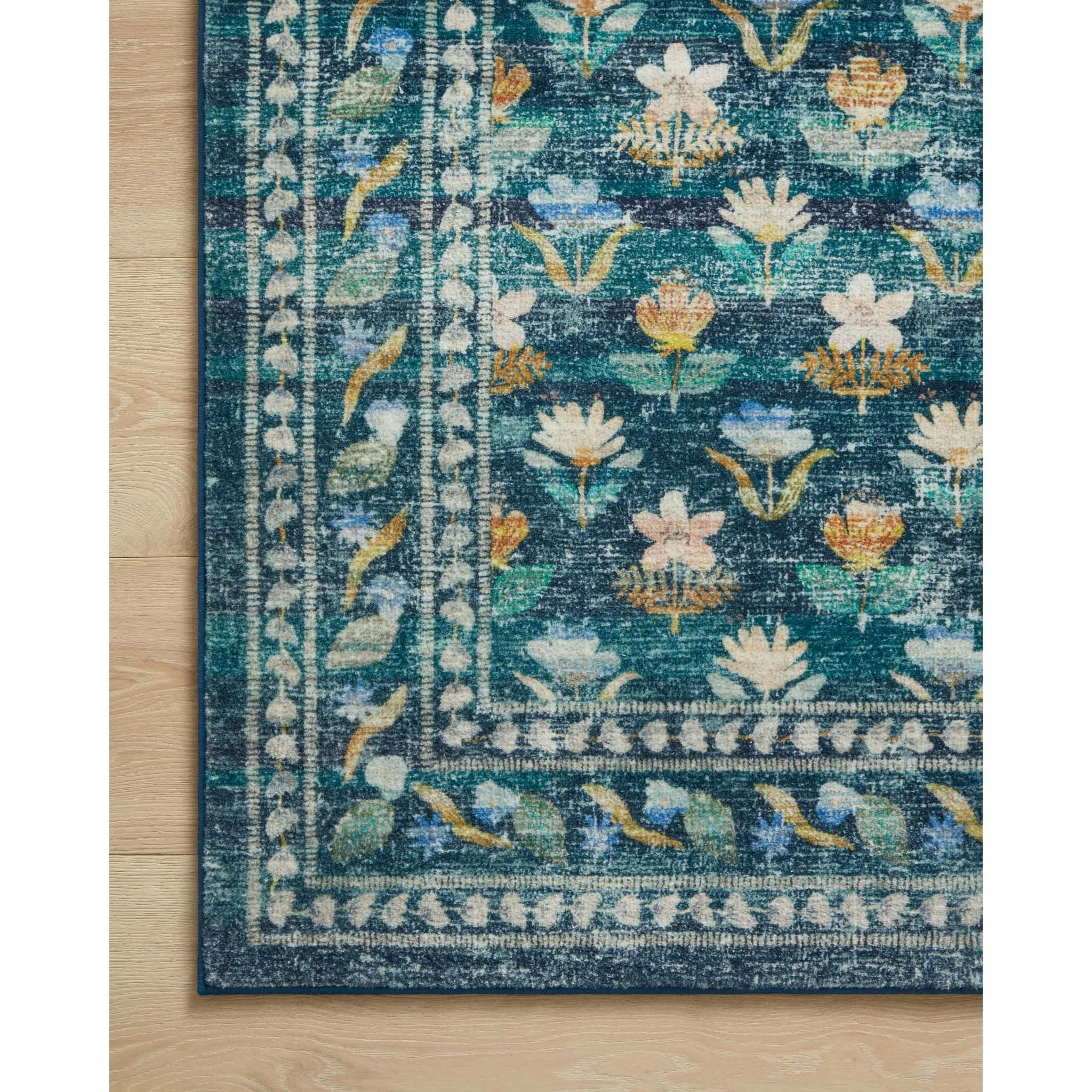 Courtyard Hadley Emerald | Rifle Paper Co. Rugs x Loloi - Image 7