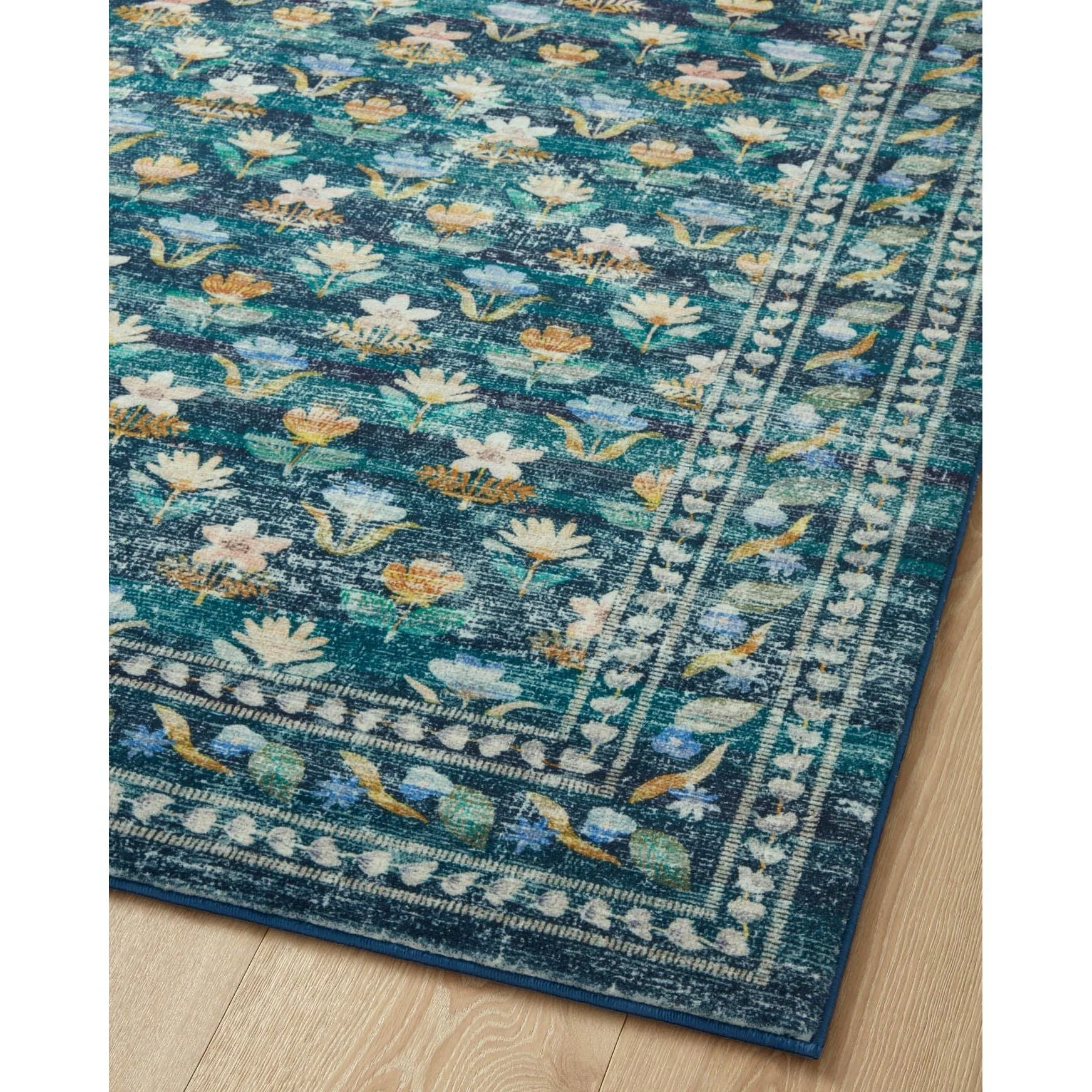 Courtyard Hadley Emerald | Rifle Paper Co. Rugs x Loloi - Image 9