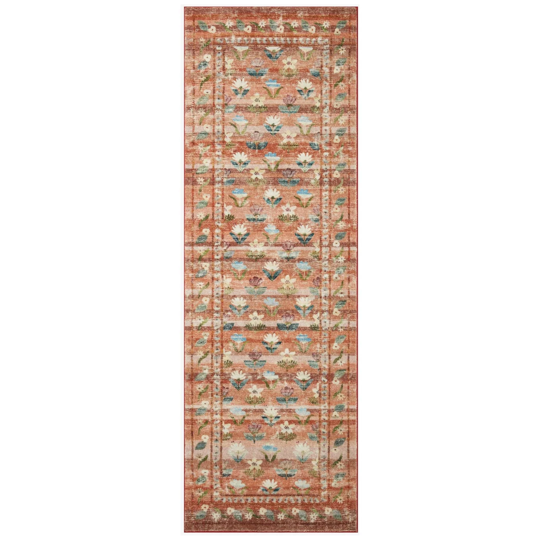 Courtyard Hadley Terracotta | Rifle Paper Co. Rugs x Loloi - Image 3