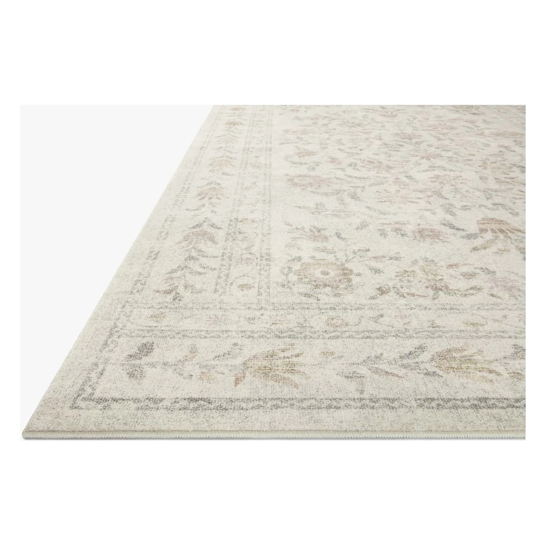 Courtyard Lily Yellow / Multi | Rifle Paper Co. Rugs x Loloi - Image 3