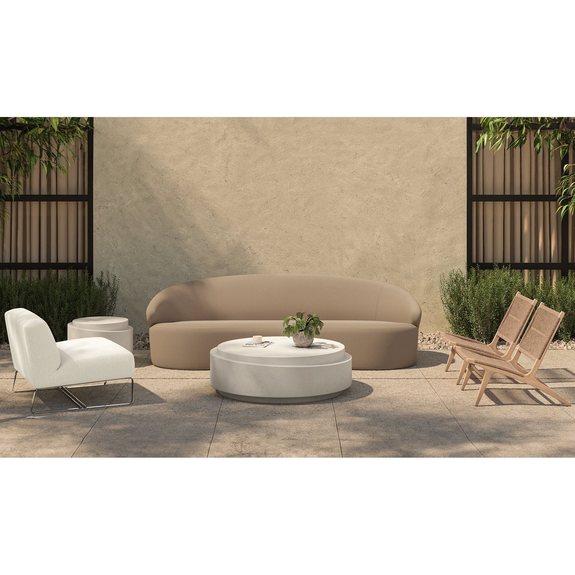Cove Outdoor Sofa Taupe - Image 2