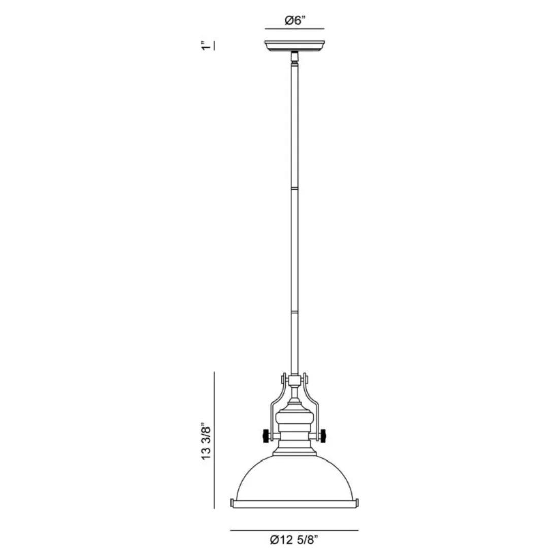 Cresswell 12.6" Pendant - Image 5