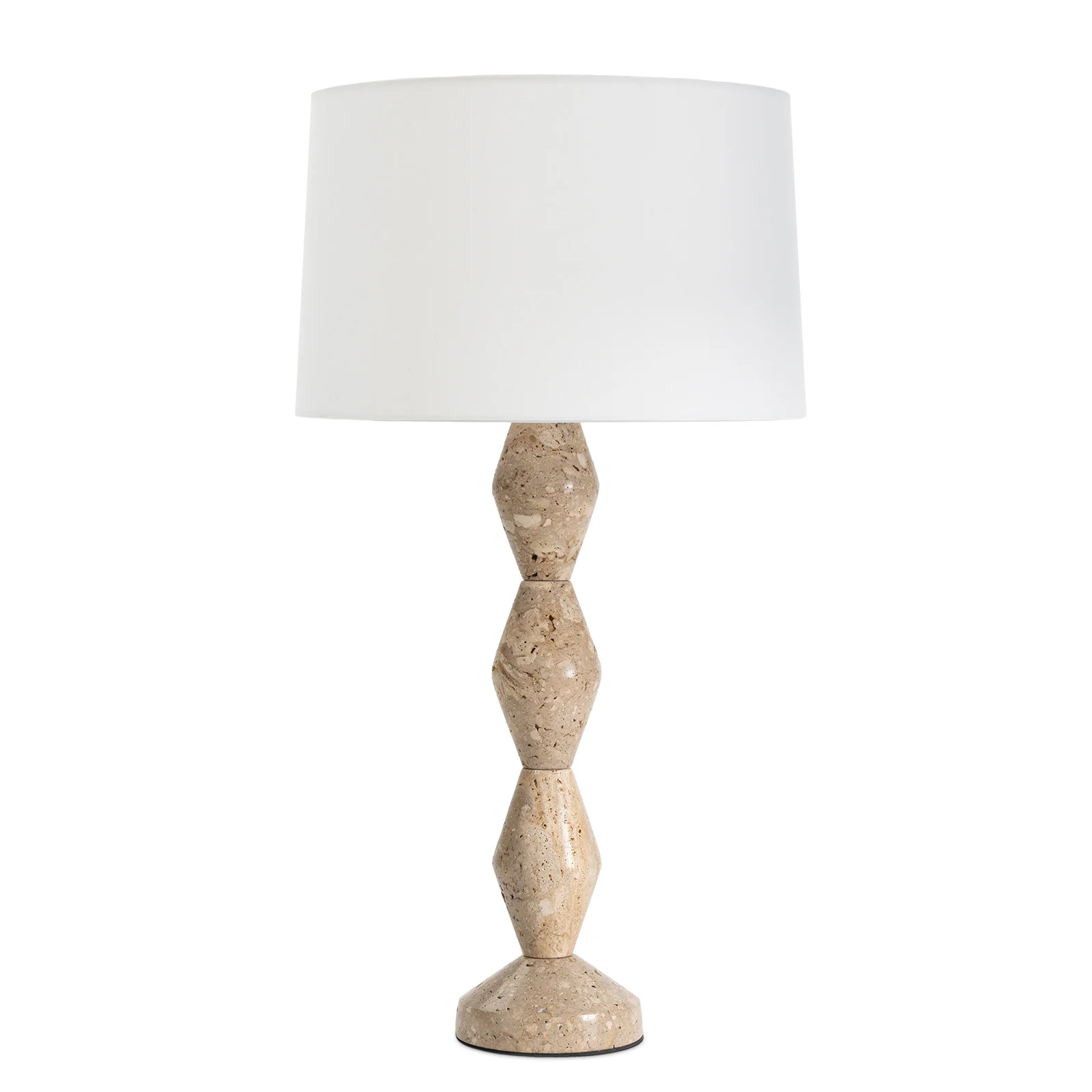 Crew Travertine Buffet Lamp