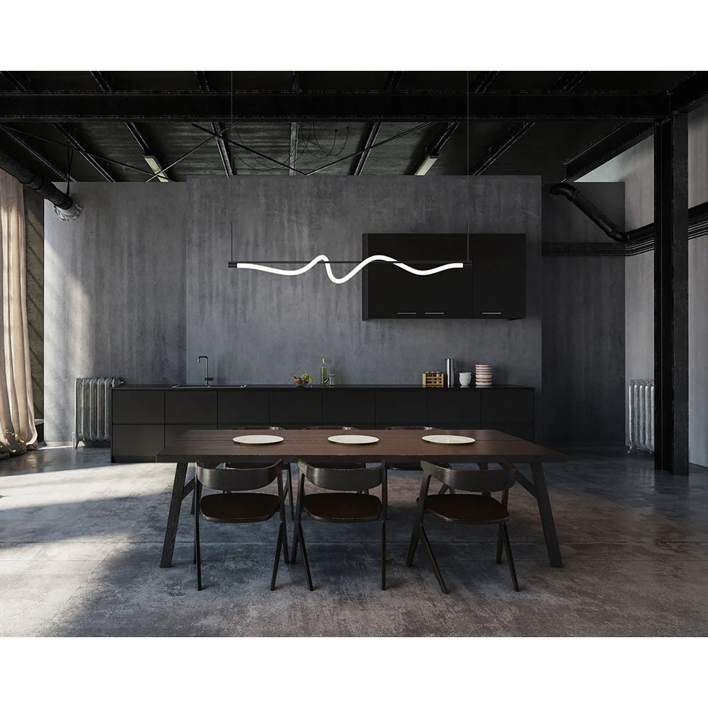 Cursive Linear Chandelier - Image 3