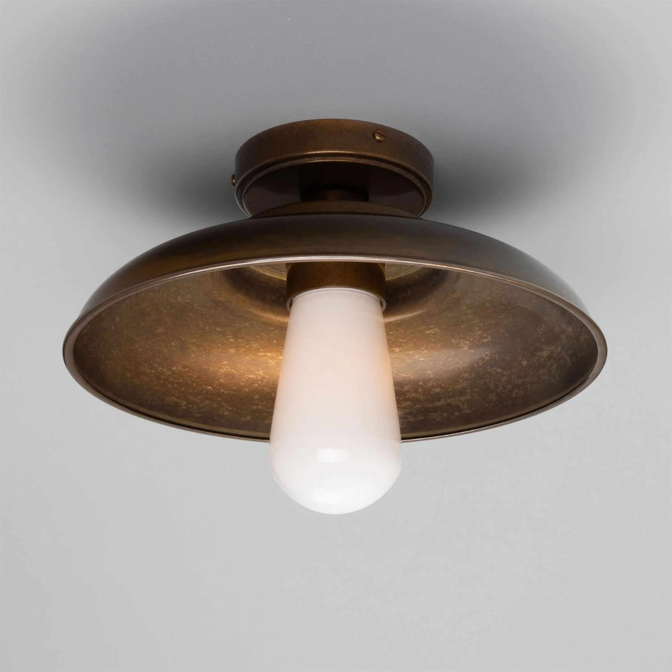 Darya Industrial Outdoor Brass Ceiling Light - Image 5
