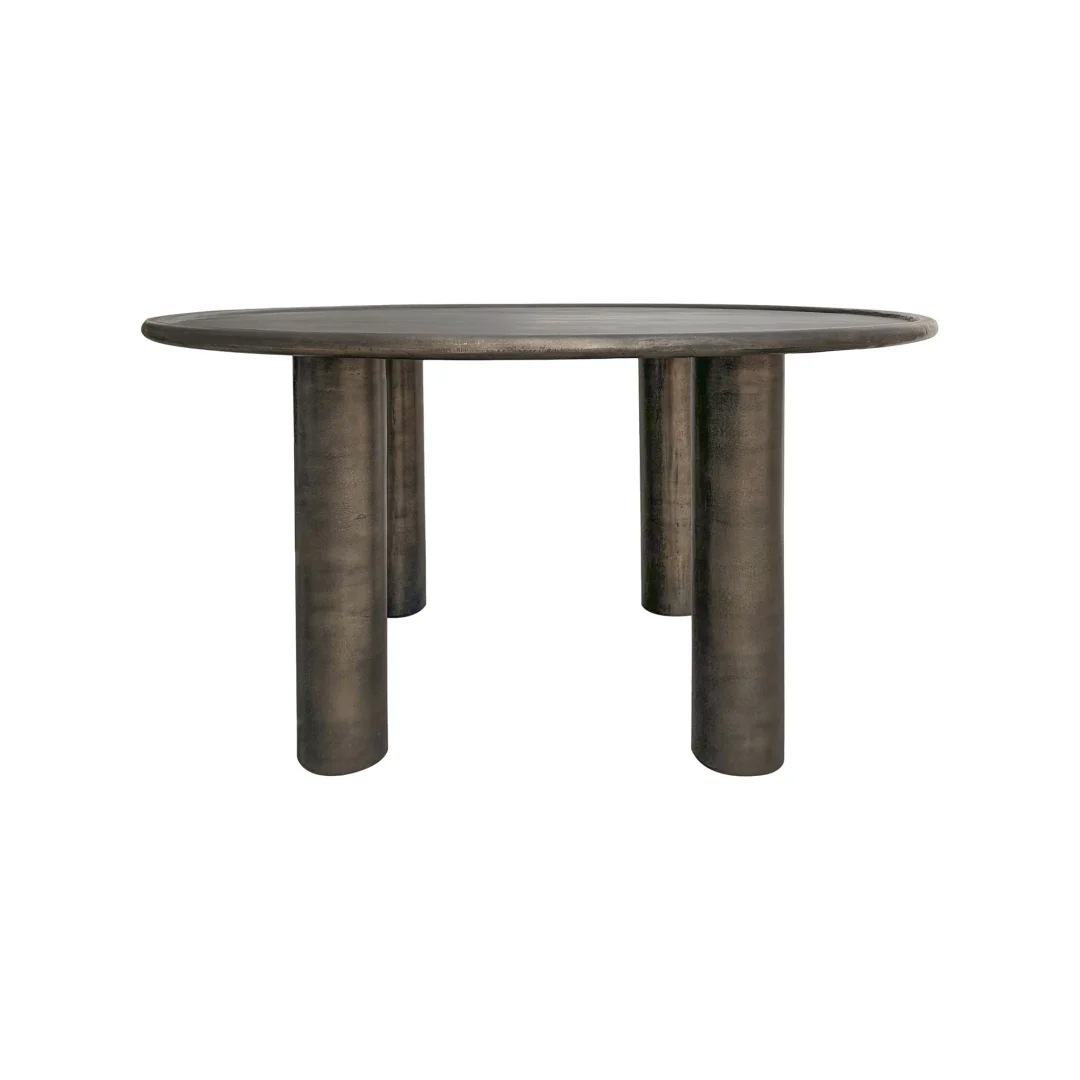 Deacon Outdoor Dining Table Deep Bronze