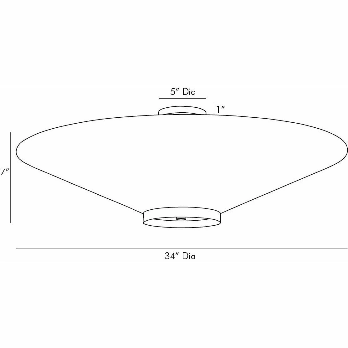 Decker Semi-Flush Mount - Image 6
