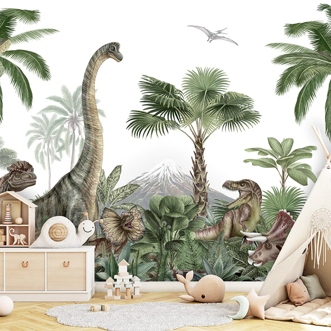 Dino Island Peel and Stick Wall Mural