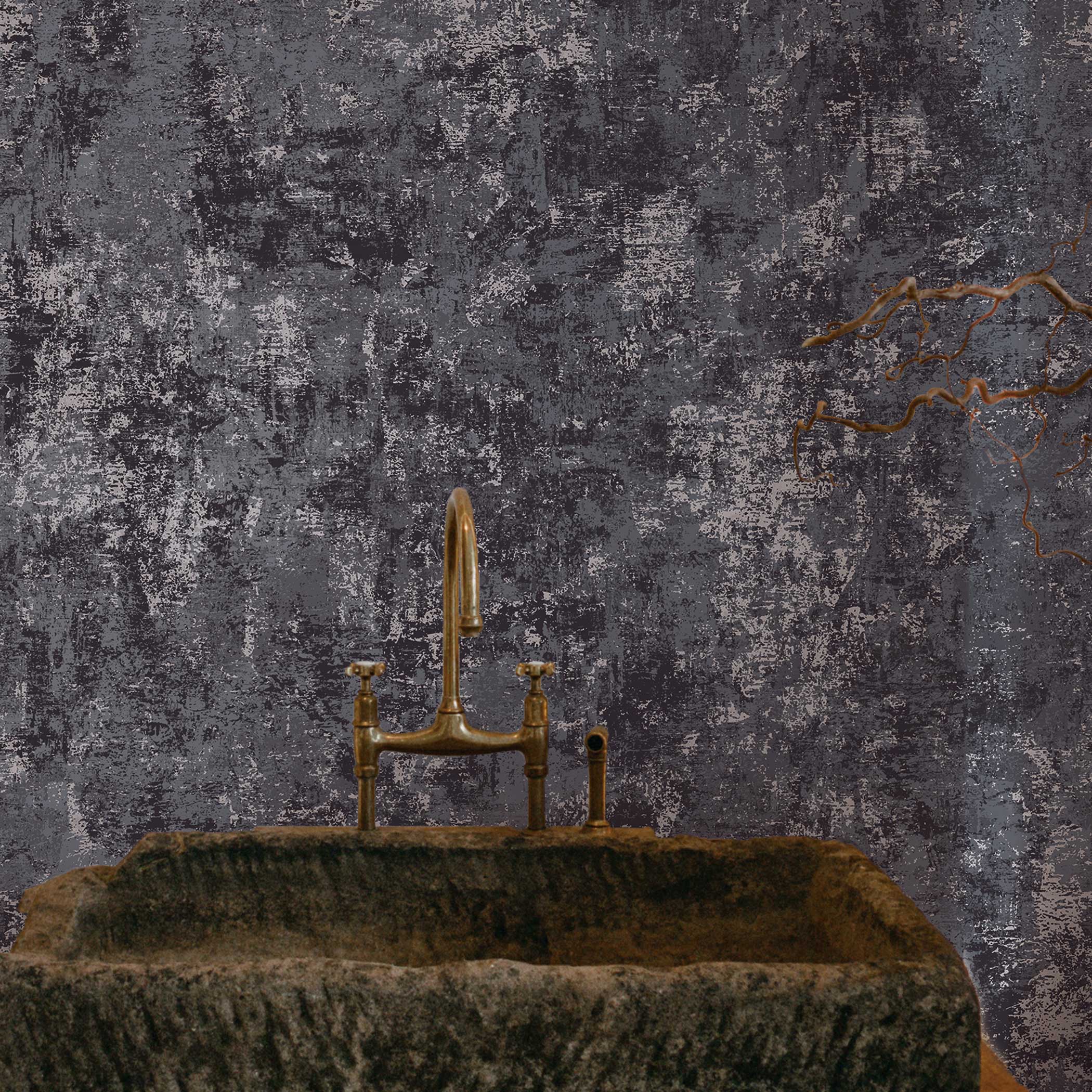 Distressed Gold Leaf Peel and Stick Wallpaper - Image 27