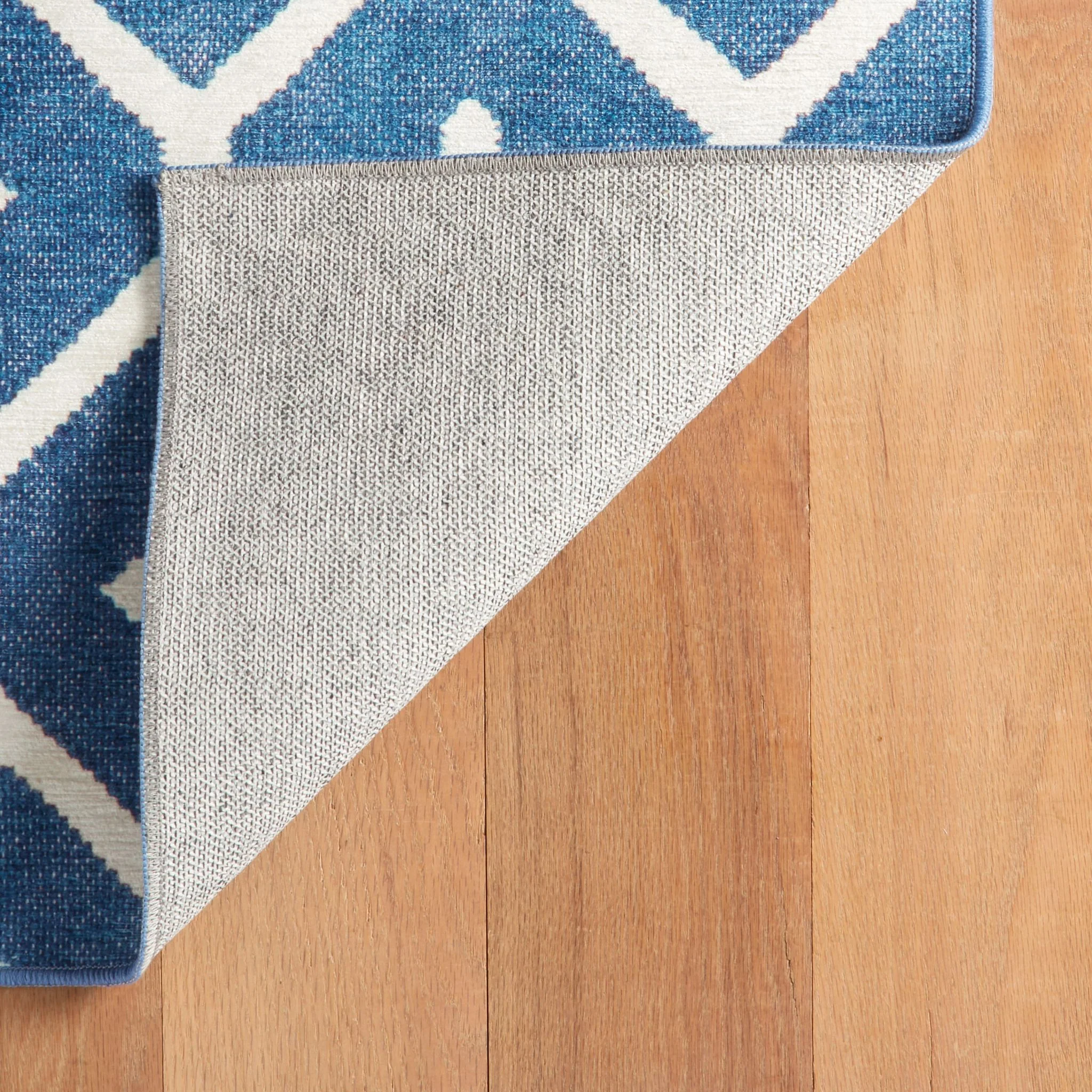 Elizabeth Navy Machine Washable Rug - Image 4