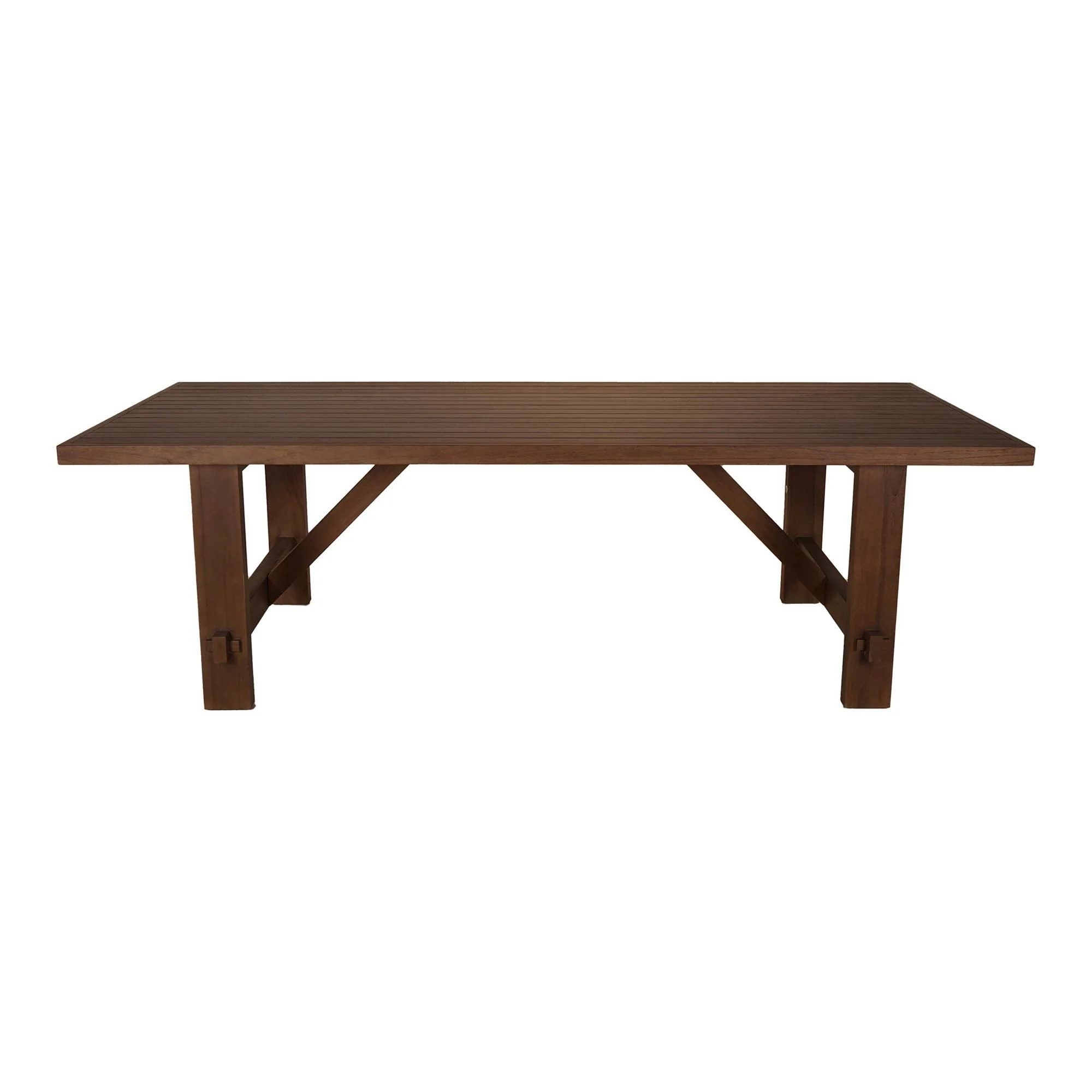 Esmond Outdoor Dining Table Brown - Image 9