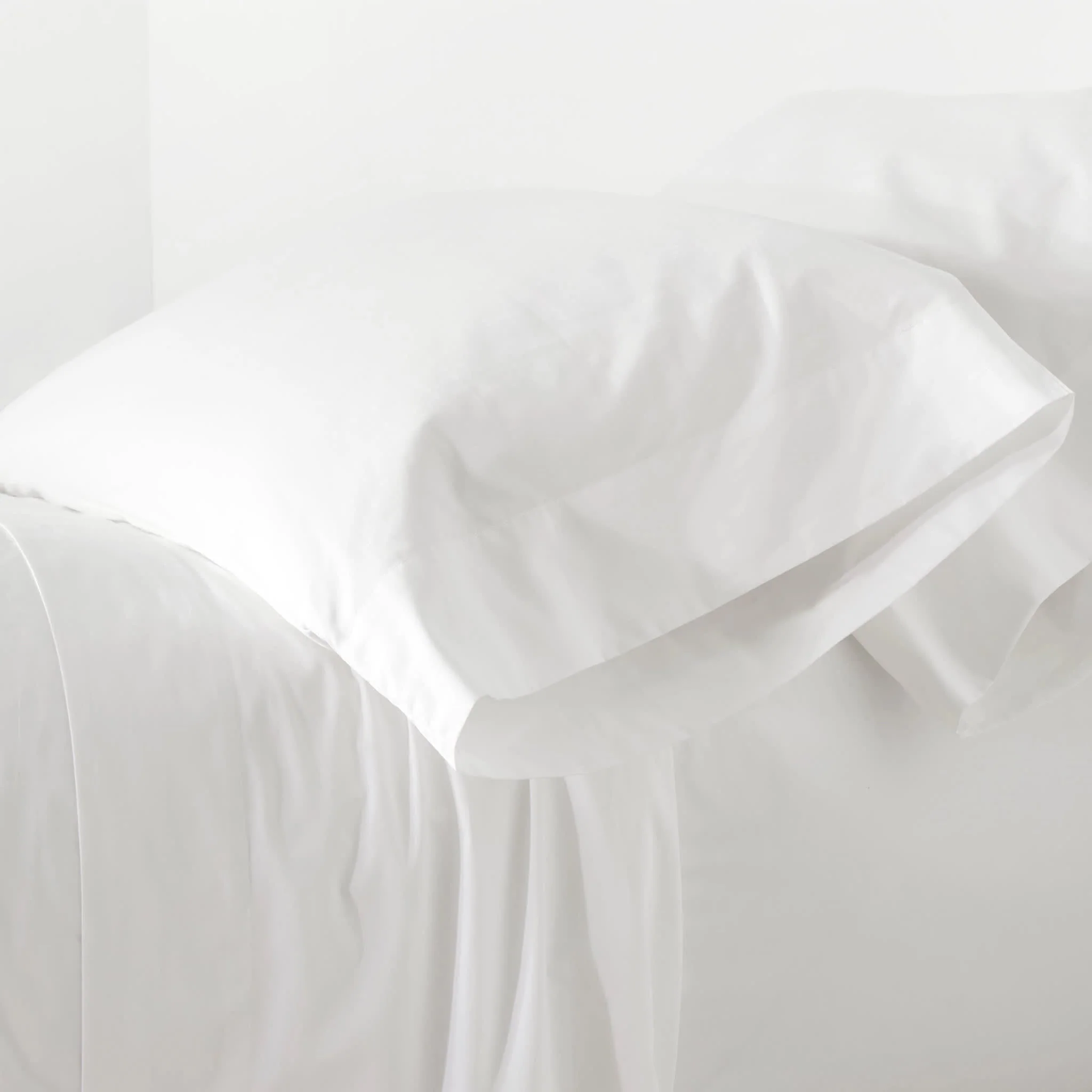 Essential Percale Pillowcases | White