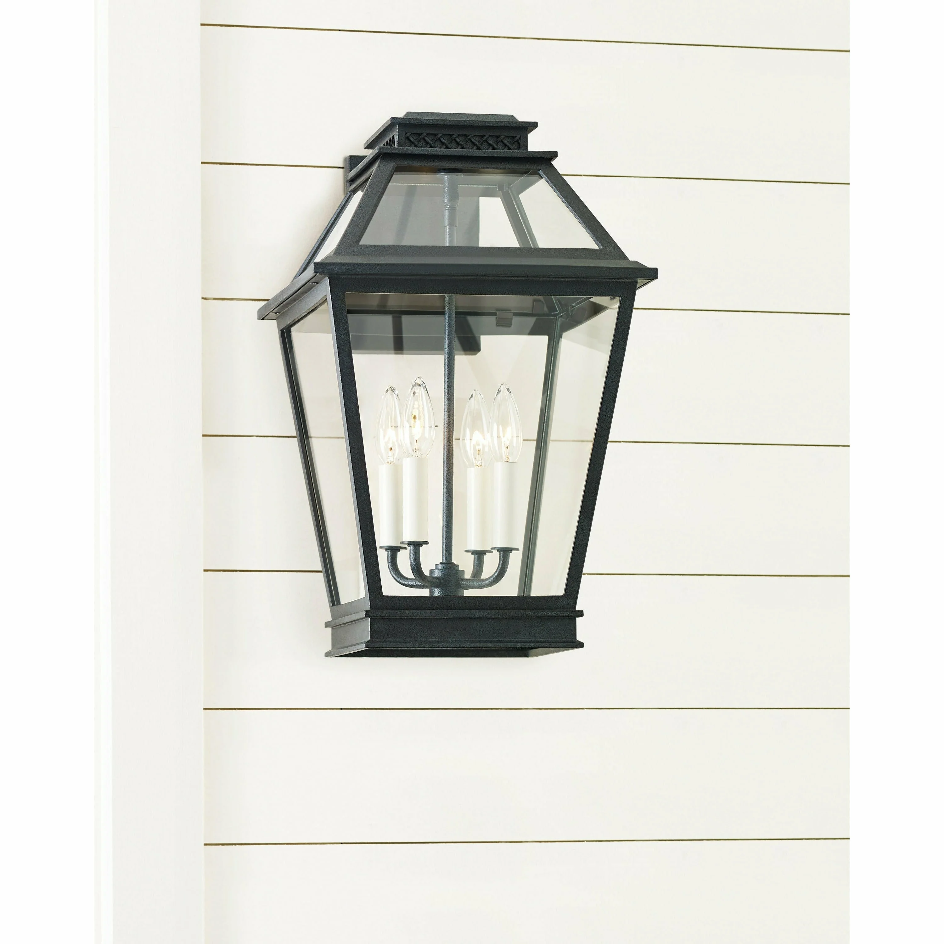Falmouth Medium Outdoor Wall Lantern - Dark Weathered Zinc | Open Box - Image 5