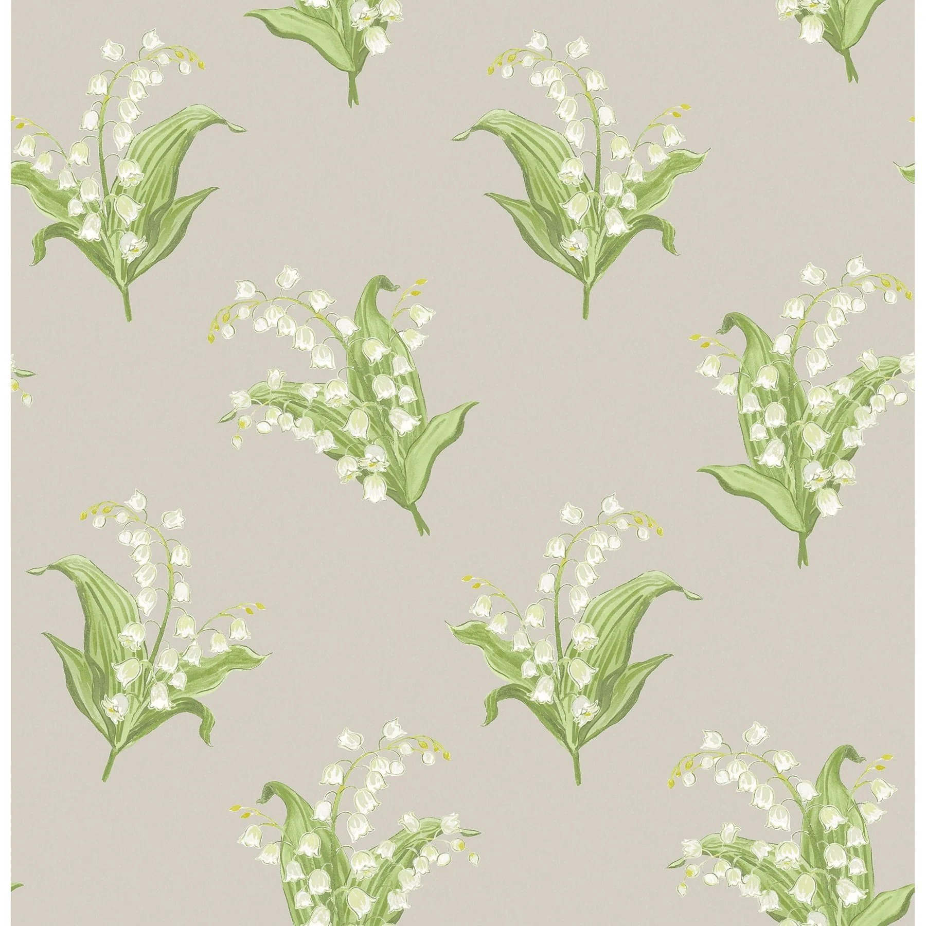 Farmington Heather Lily of the Valley Wallpaper - Image 4