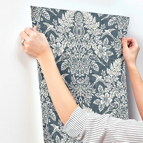 Finch Woodland Damask Wallpaper - Image 13