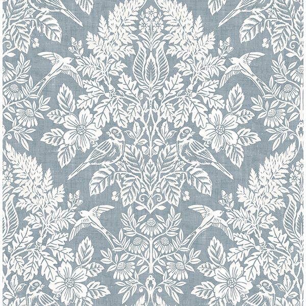 Finch Woodland Damask Wallpaper - Image 20
