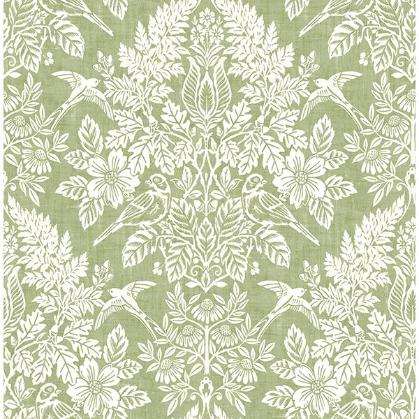 Finch Woodland Damask Wallpaper - Image 32