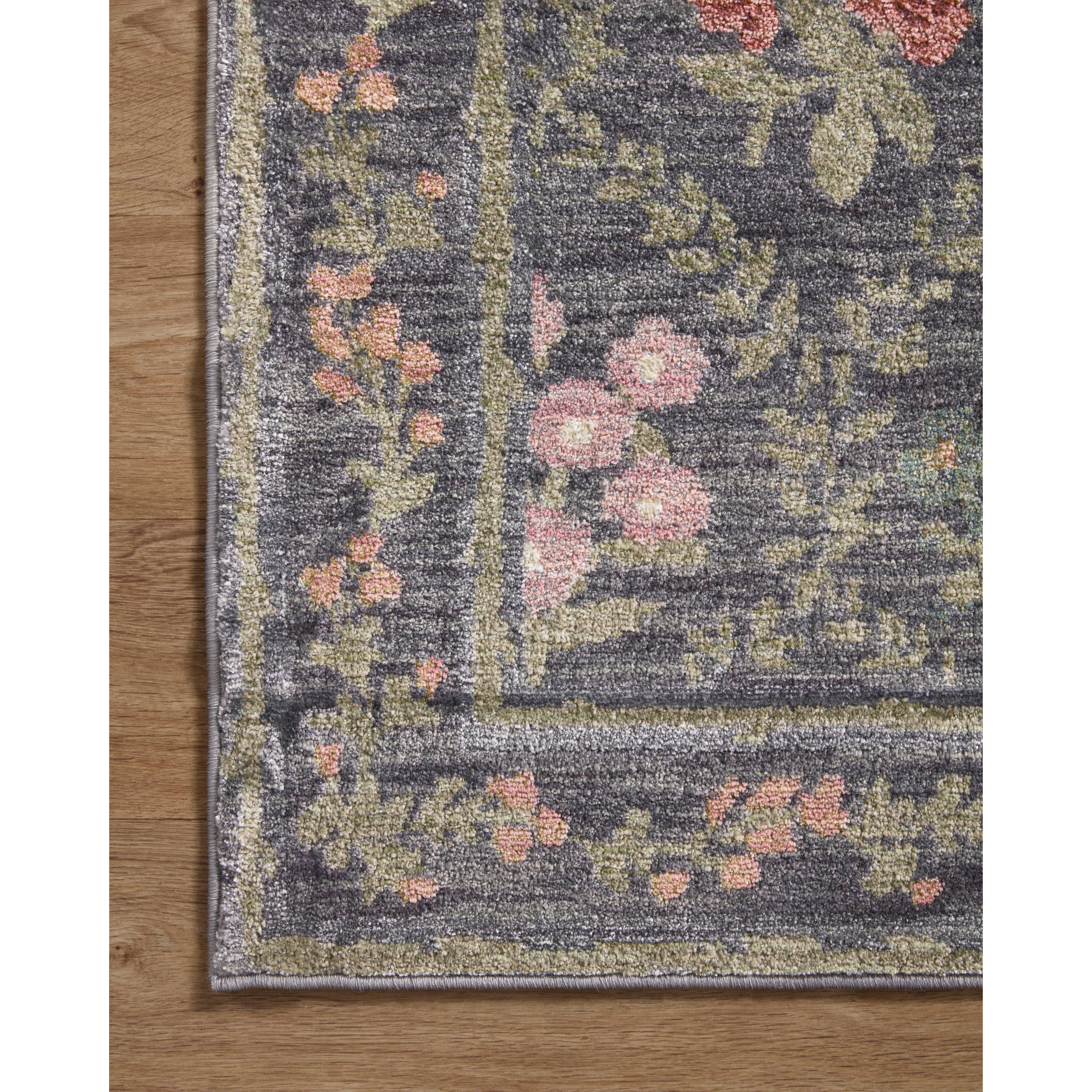 Fiore Hawthorne / Charcoal | Rifle Paper Co. Rugs x Loloi - Image 3