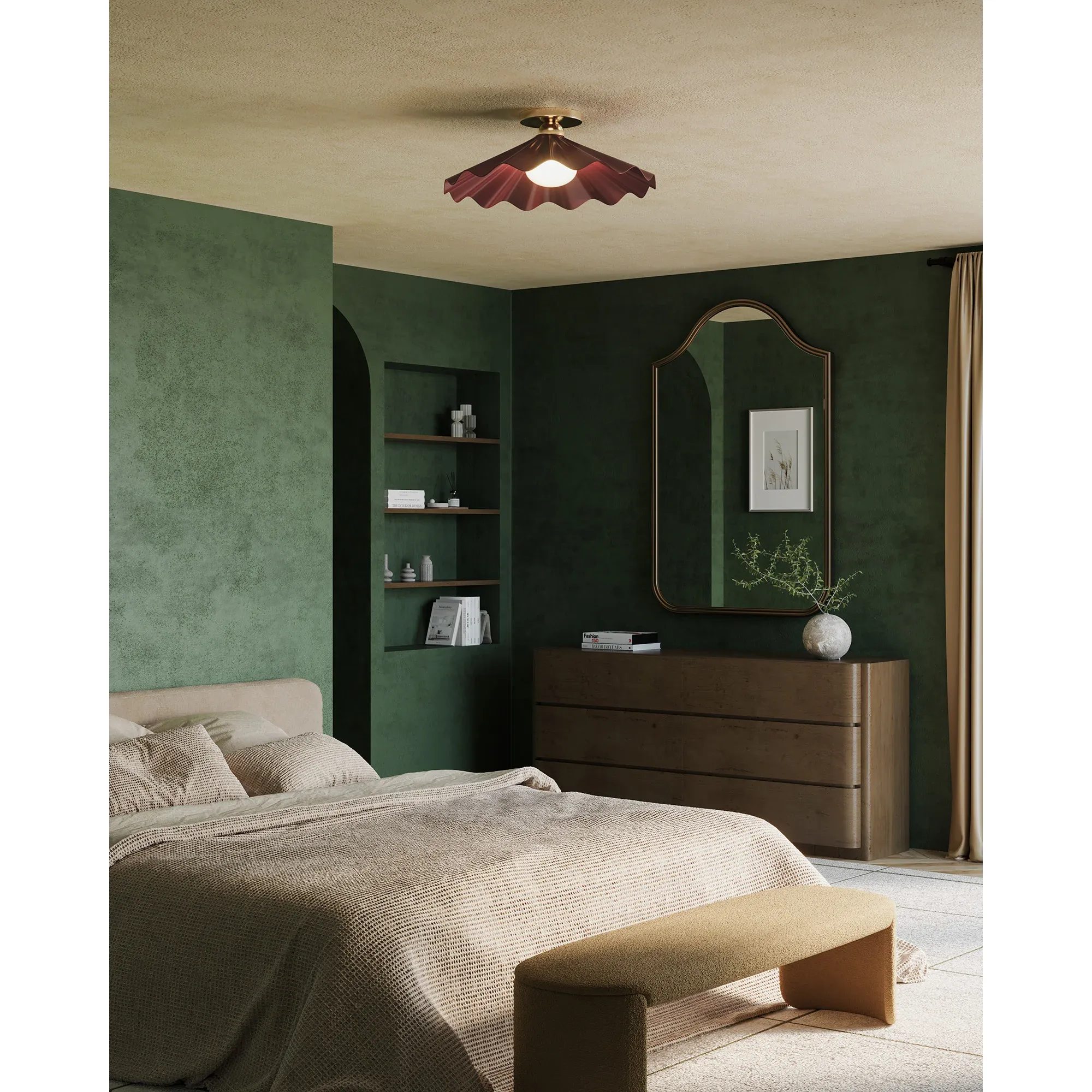 Furrow Semi-Flush Mount - Image 2