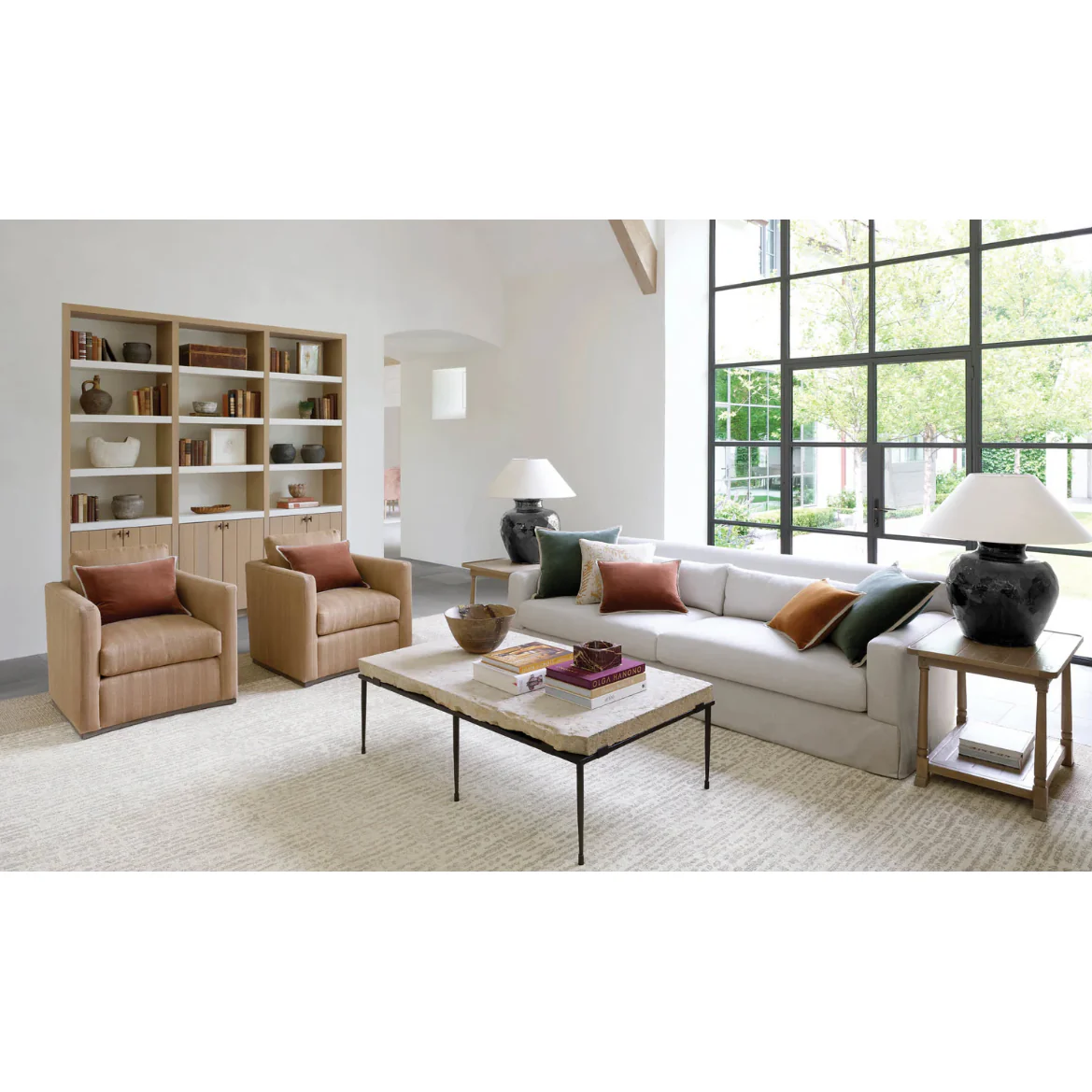 Gehry Velvet/Linen Russet Decorative Pillow - Image 4