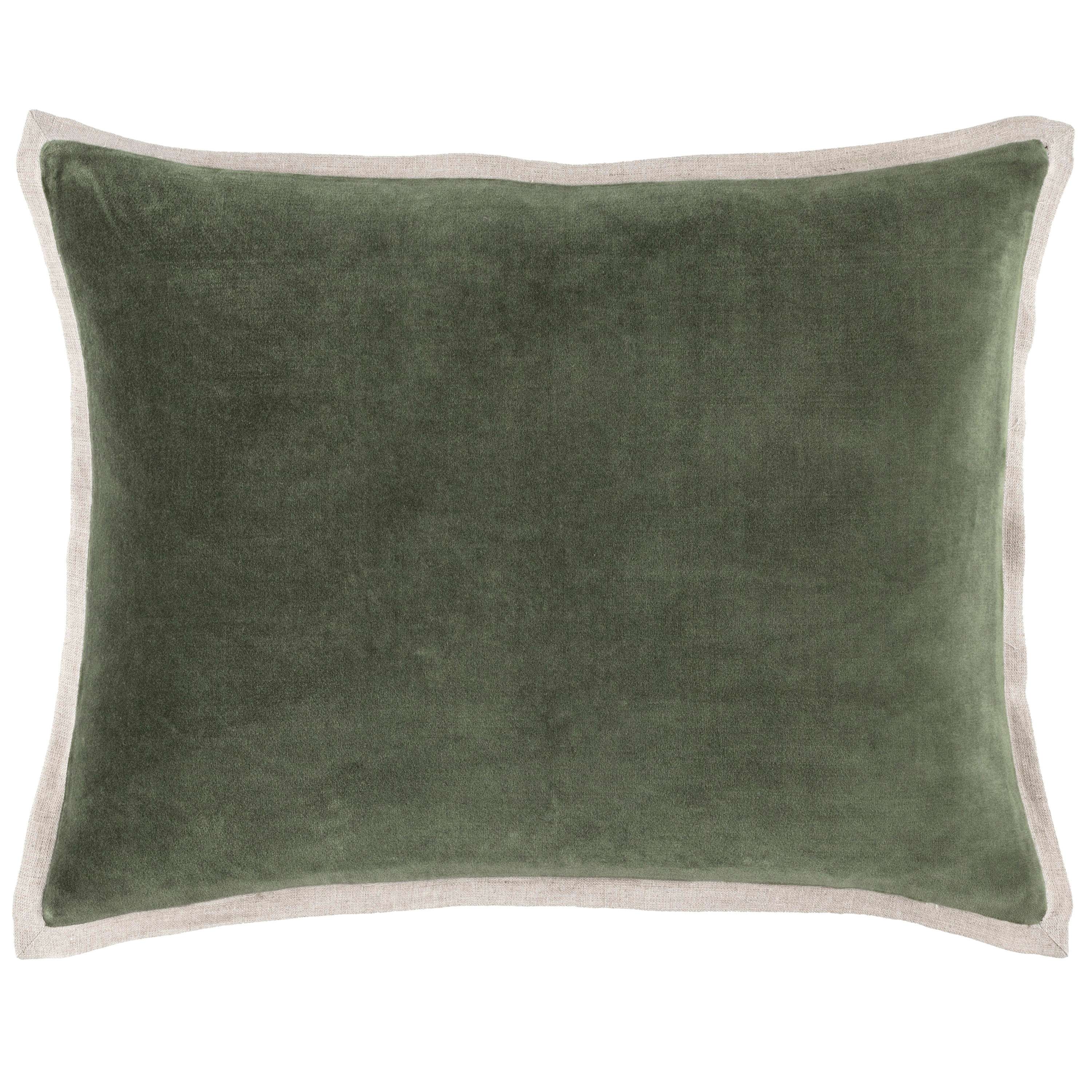 Gehry Velvet/Linen Sage Decorative Pillow - Image 5