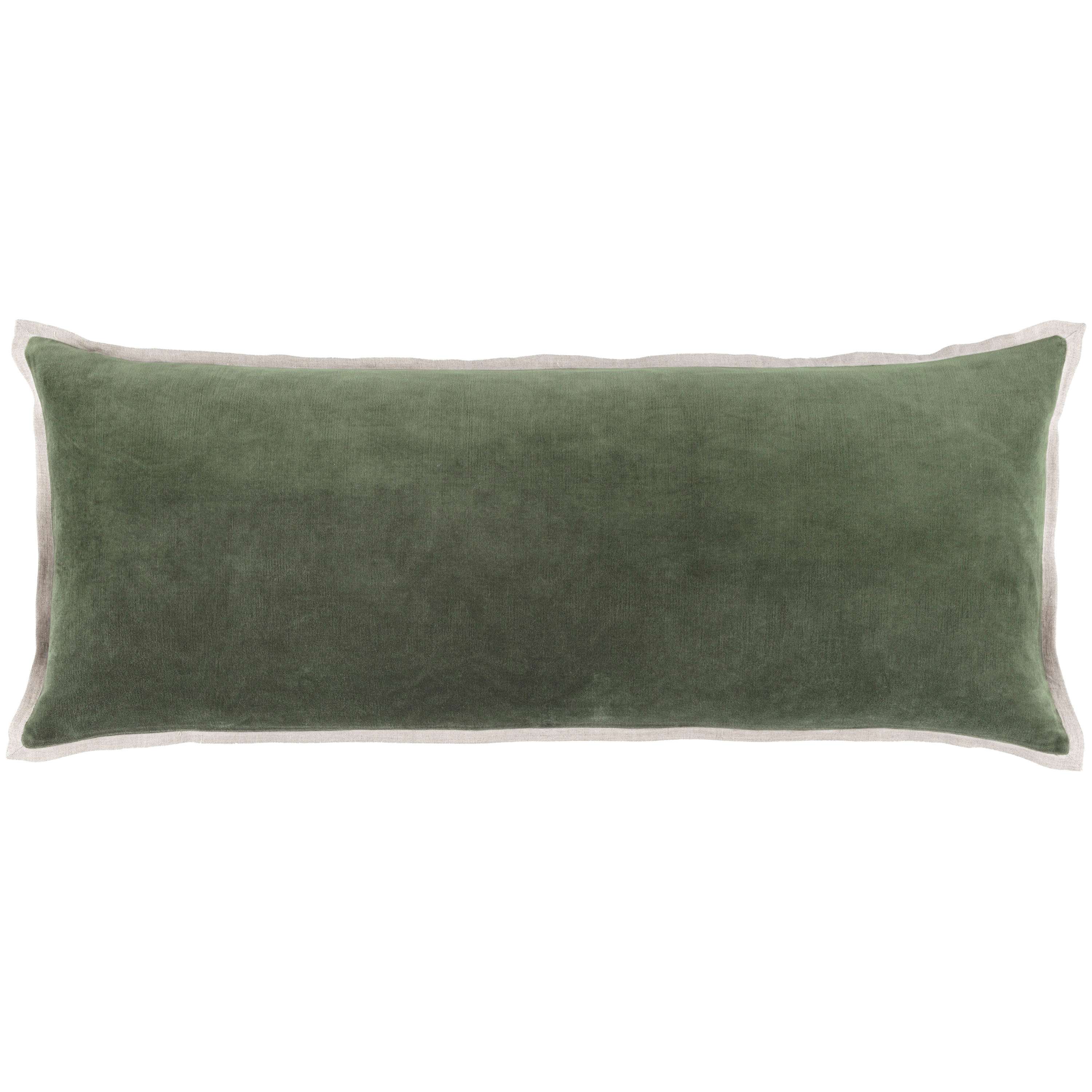 Gehry Velvet/Linen Sage Decorative Pillow - Image 6