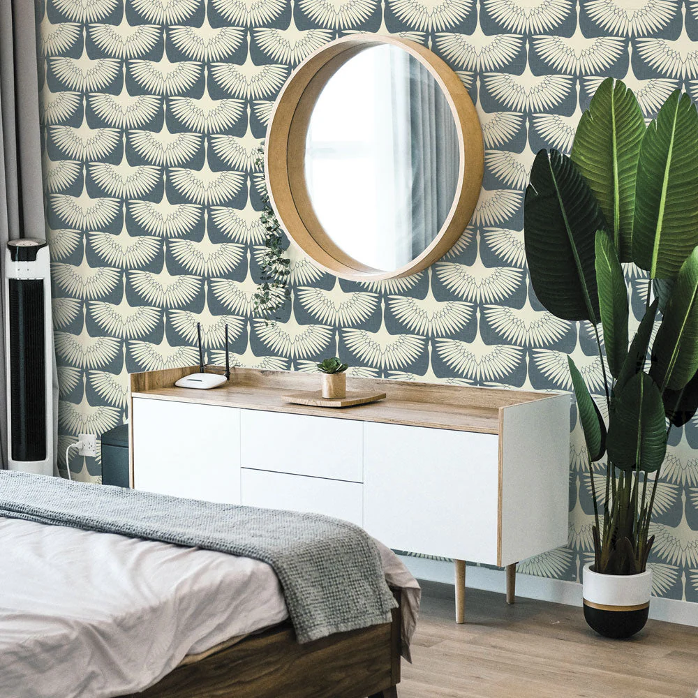 Feather Flock Peel and Stick Wallpaper By Genevieve Gorder - Image 27