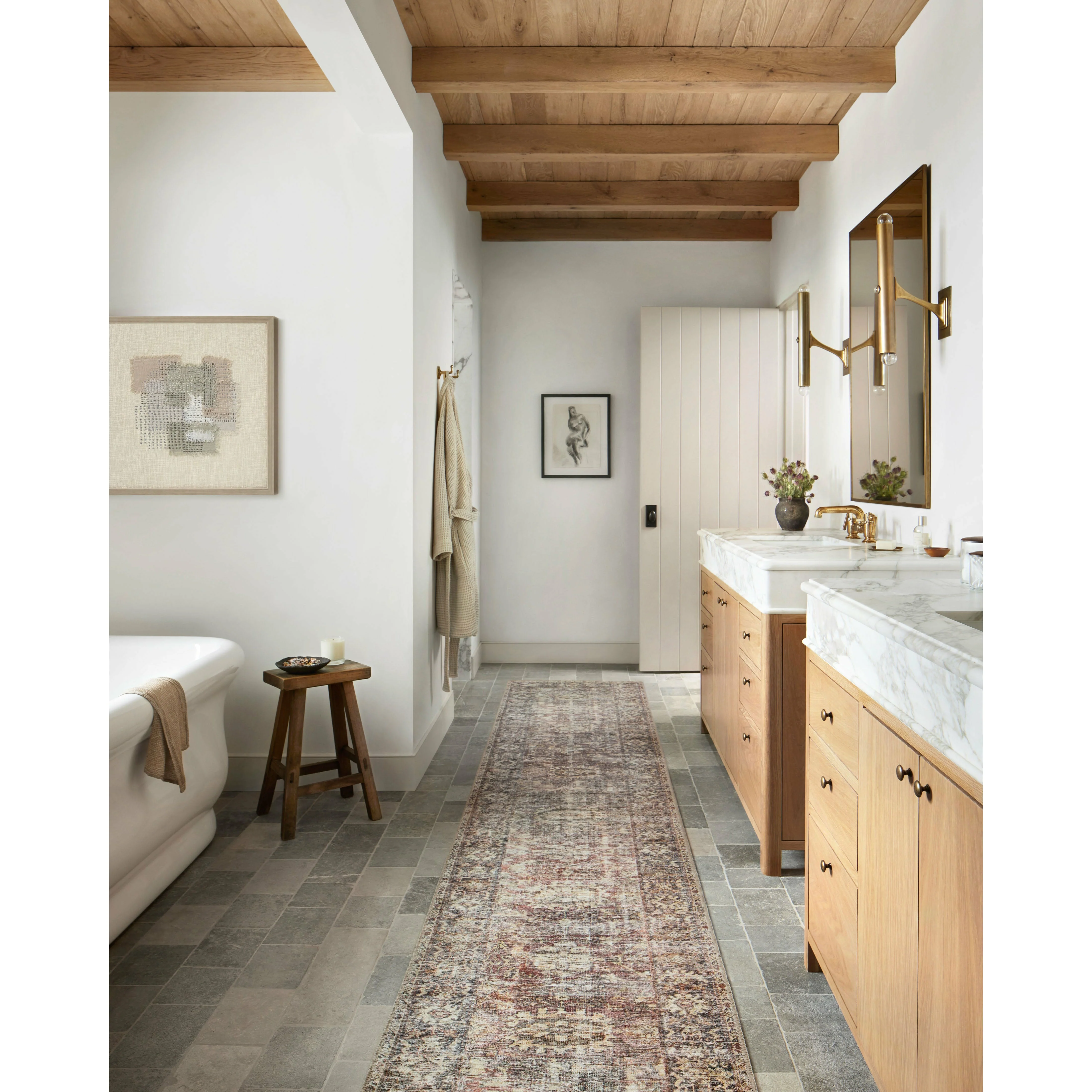 Georgie Bordeaux / Antique Rug | Amber Lewis x Loloi - Image 5
