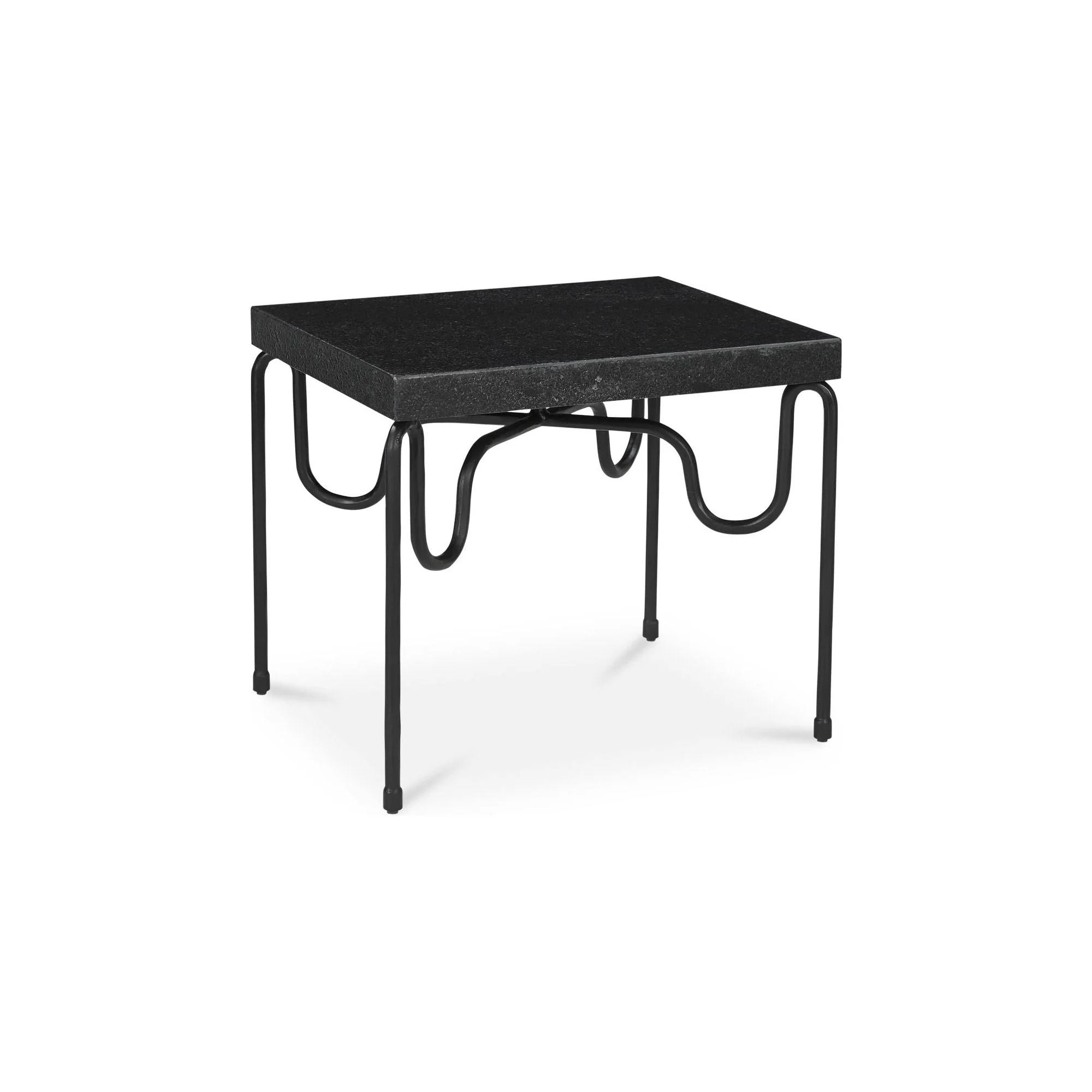 Getty Black Granite Side Table - Image 4