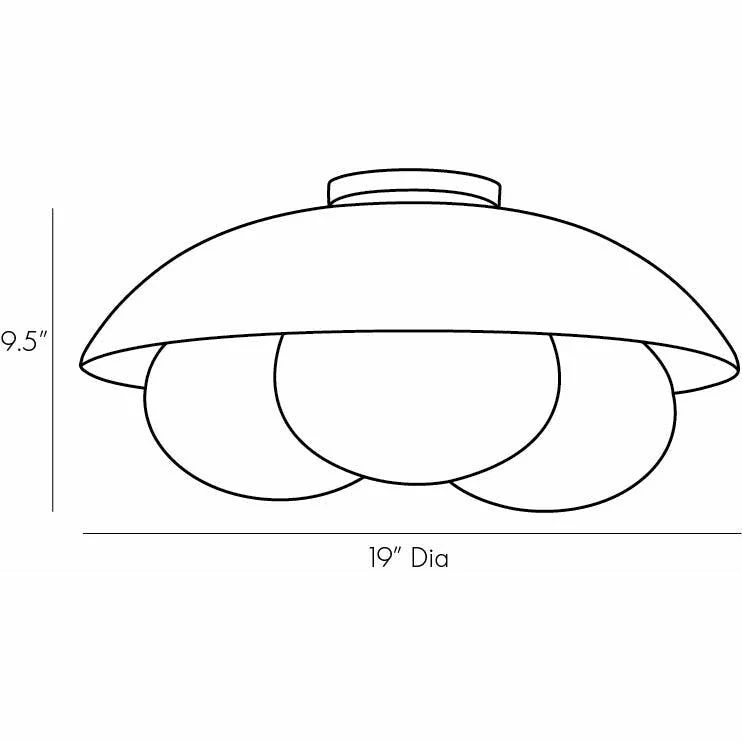 Glaze Large Flush Mount - Image 6