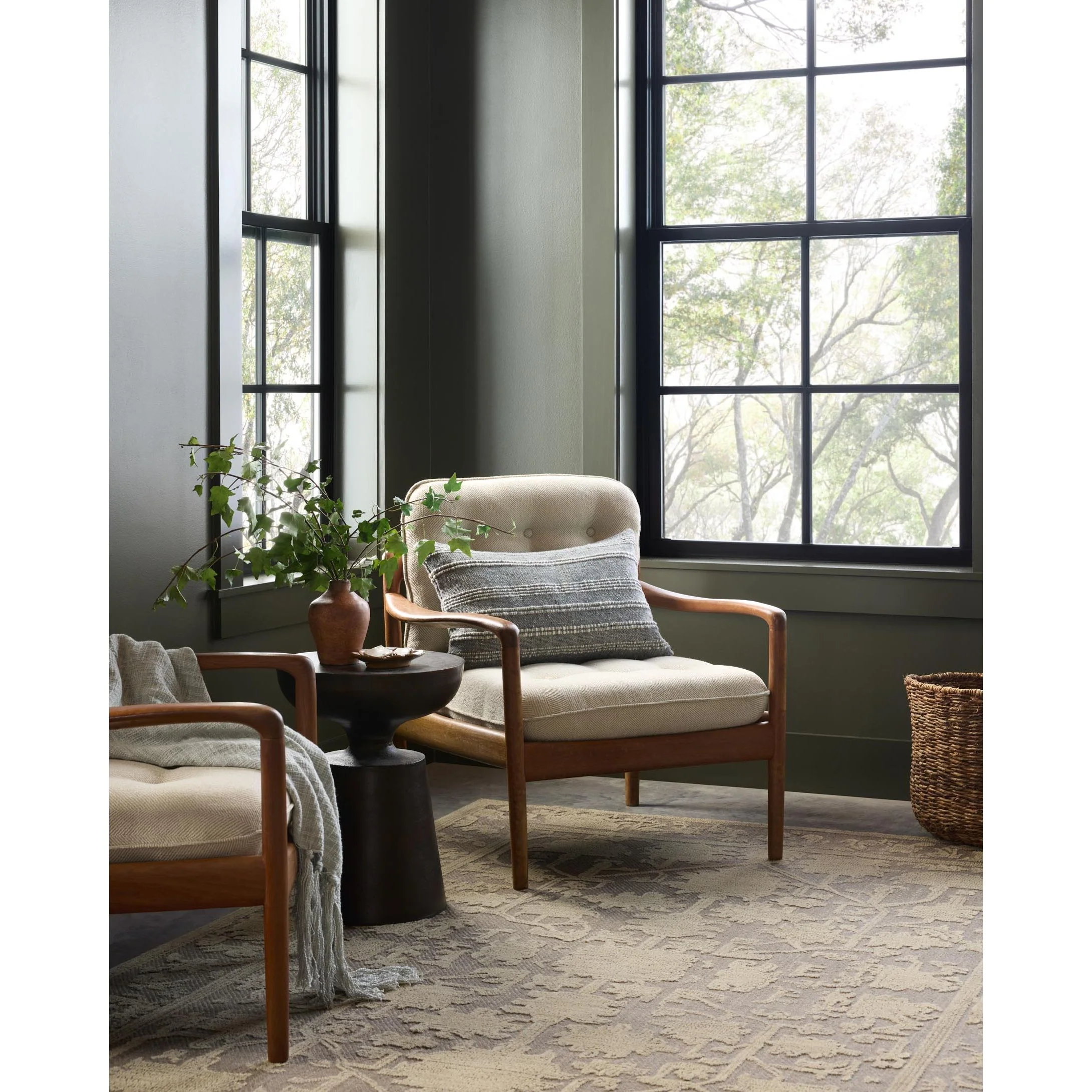 Gloria Bark / Khaki Rug | Magnolia Home by Joanna Gaines x Loloi - Image 2