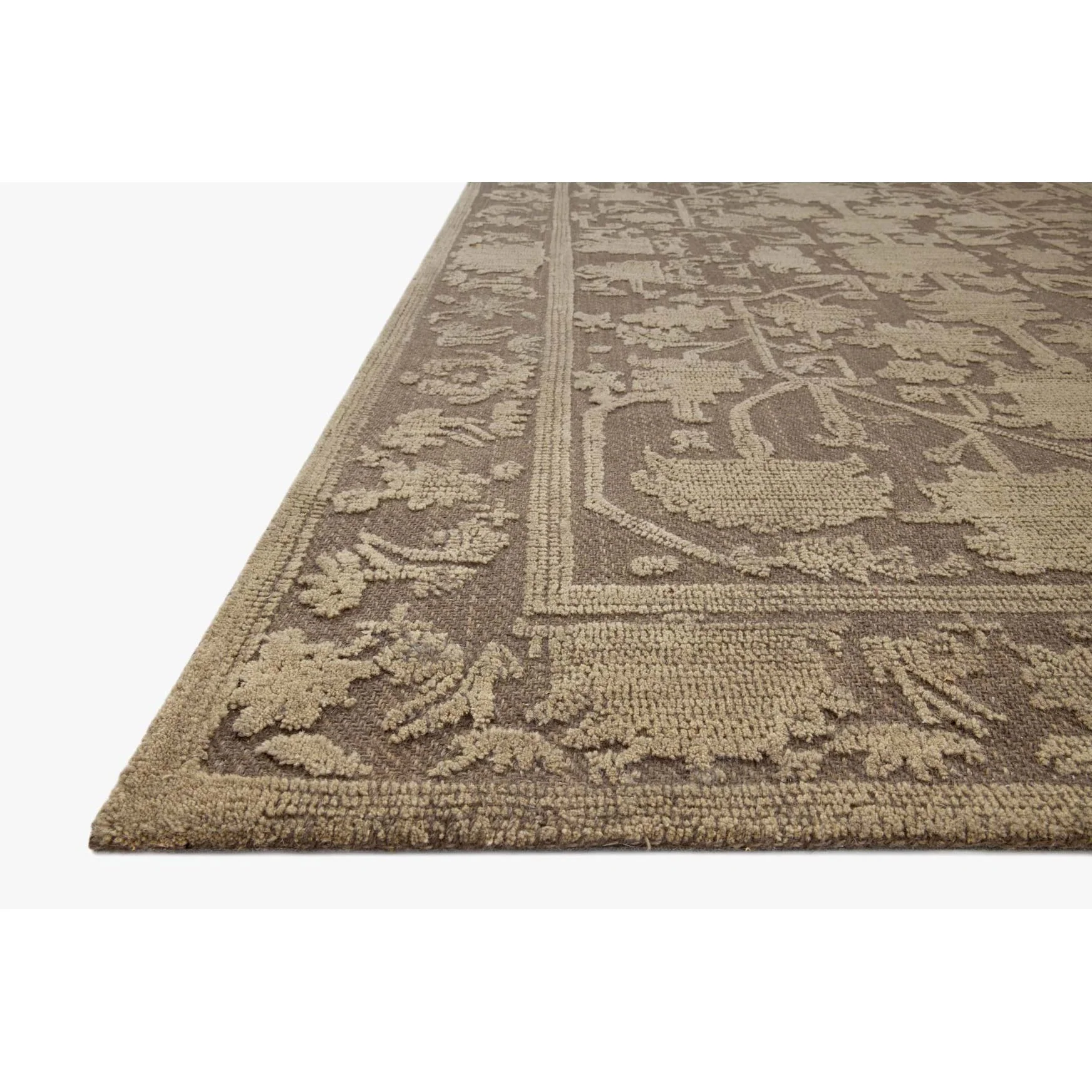 Gloria Bark / Khaki Rug | Magnolia Home by Joanna Gaines x Loloi - Image 4