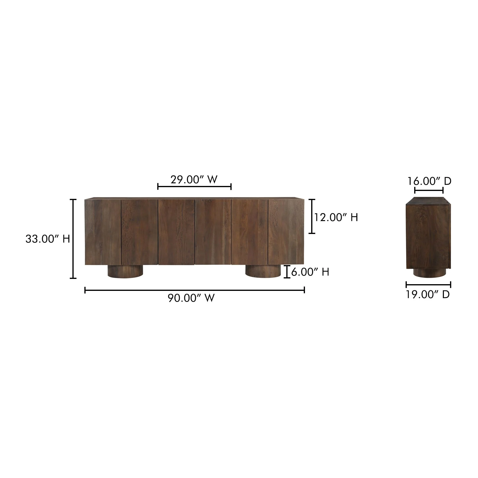 Hadley Sideboard Warm Brown - Image 2