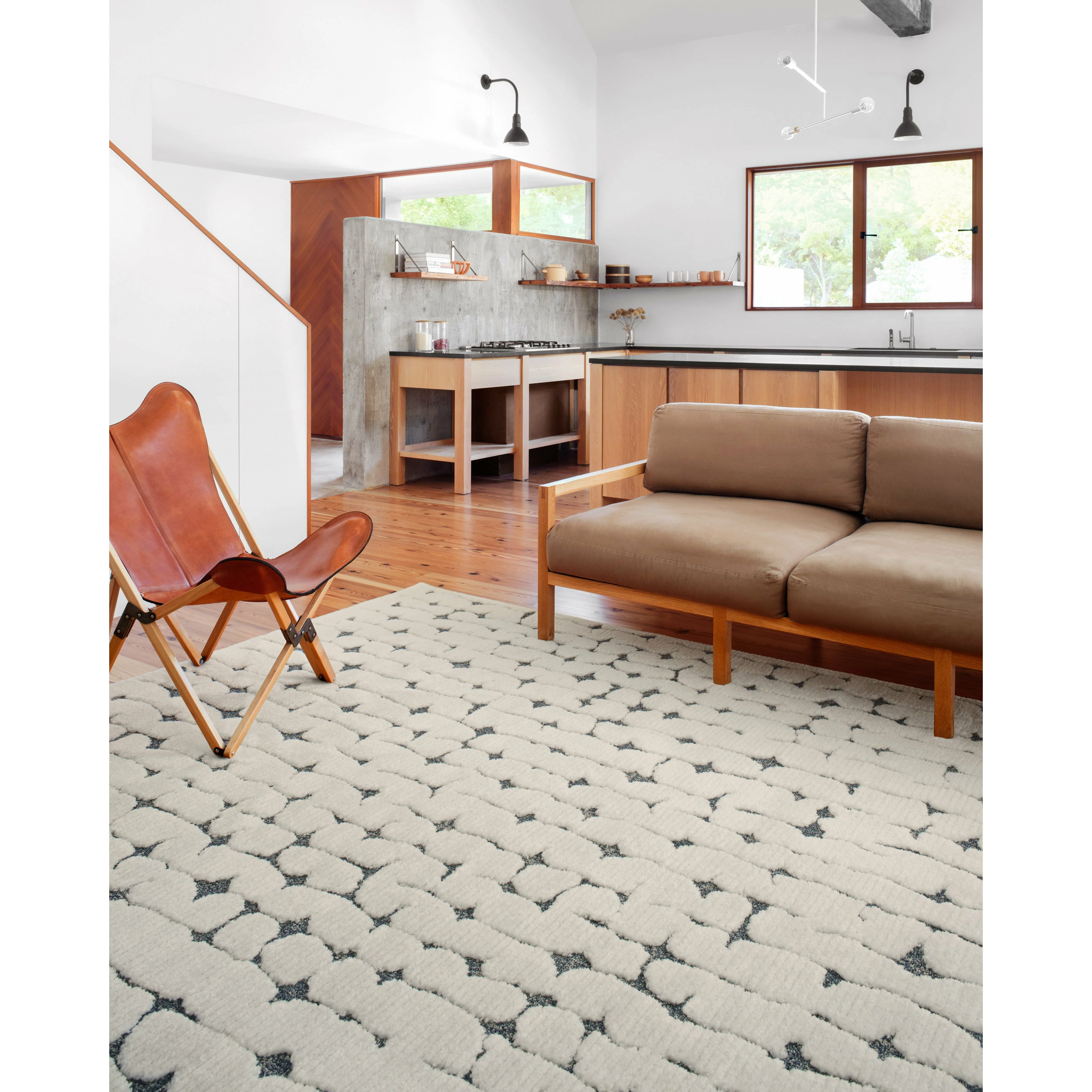 Hagen White / Navy Rug - Image 2