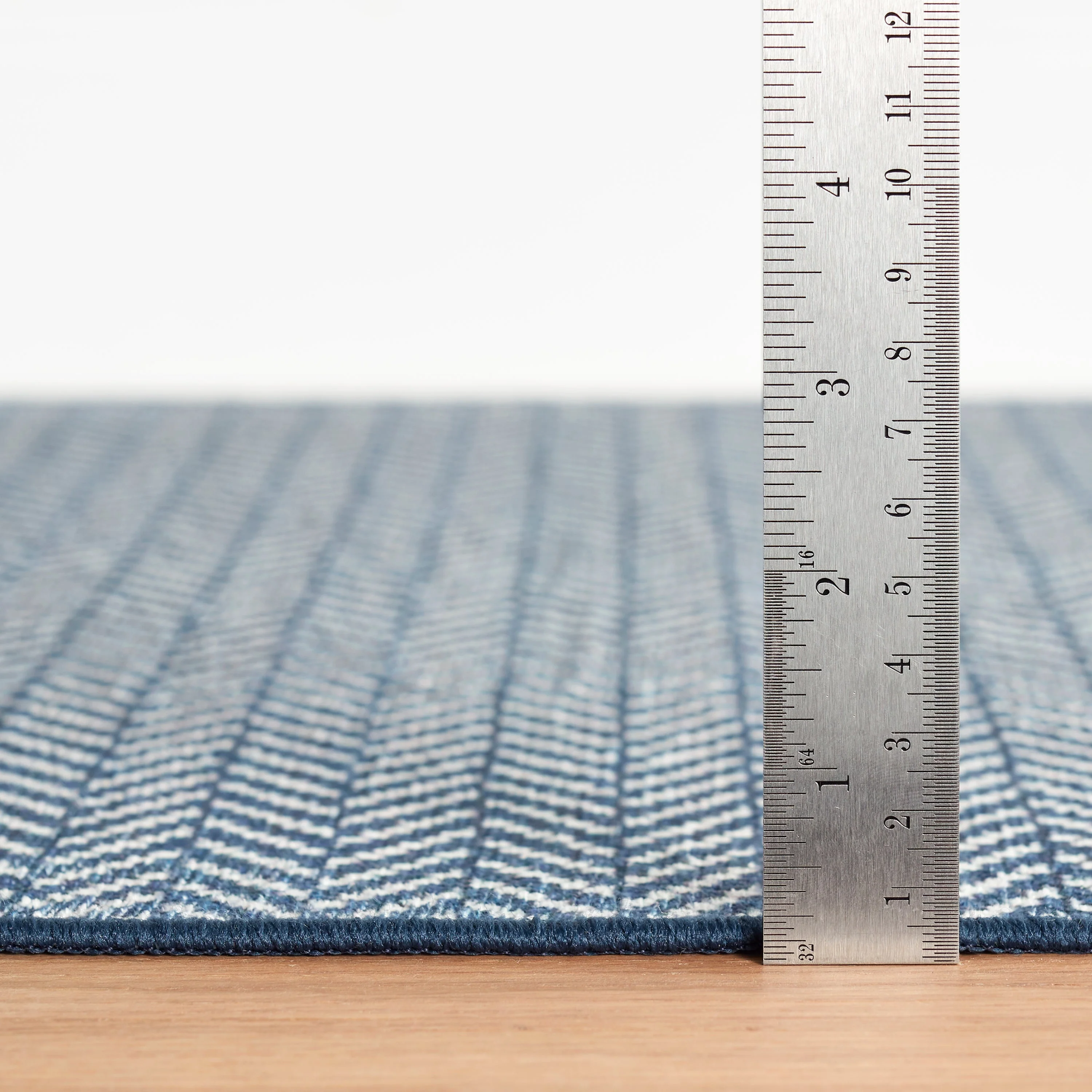 Herringbone Navy Rug - Image 7