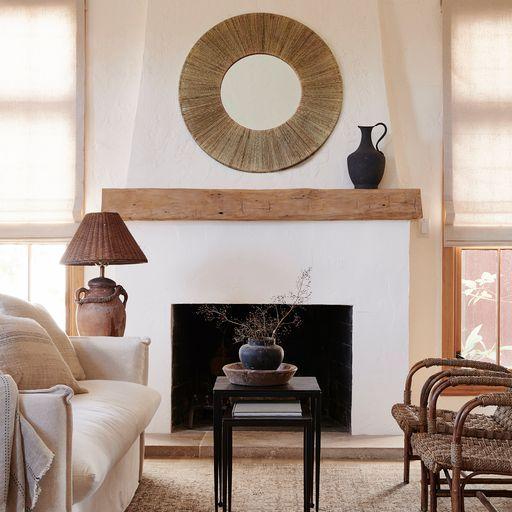 Highball Jute Round Mirror - Image 2