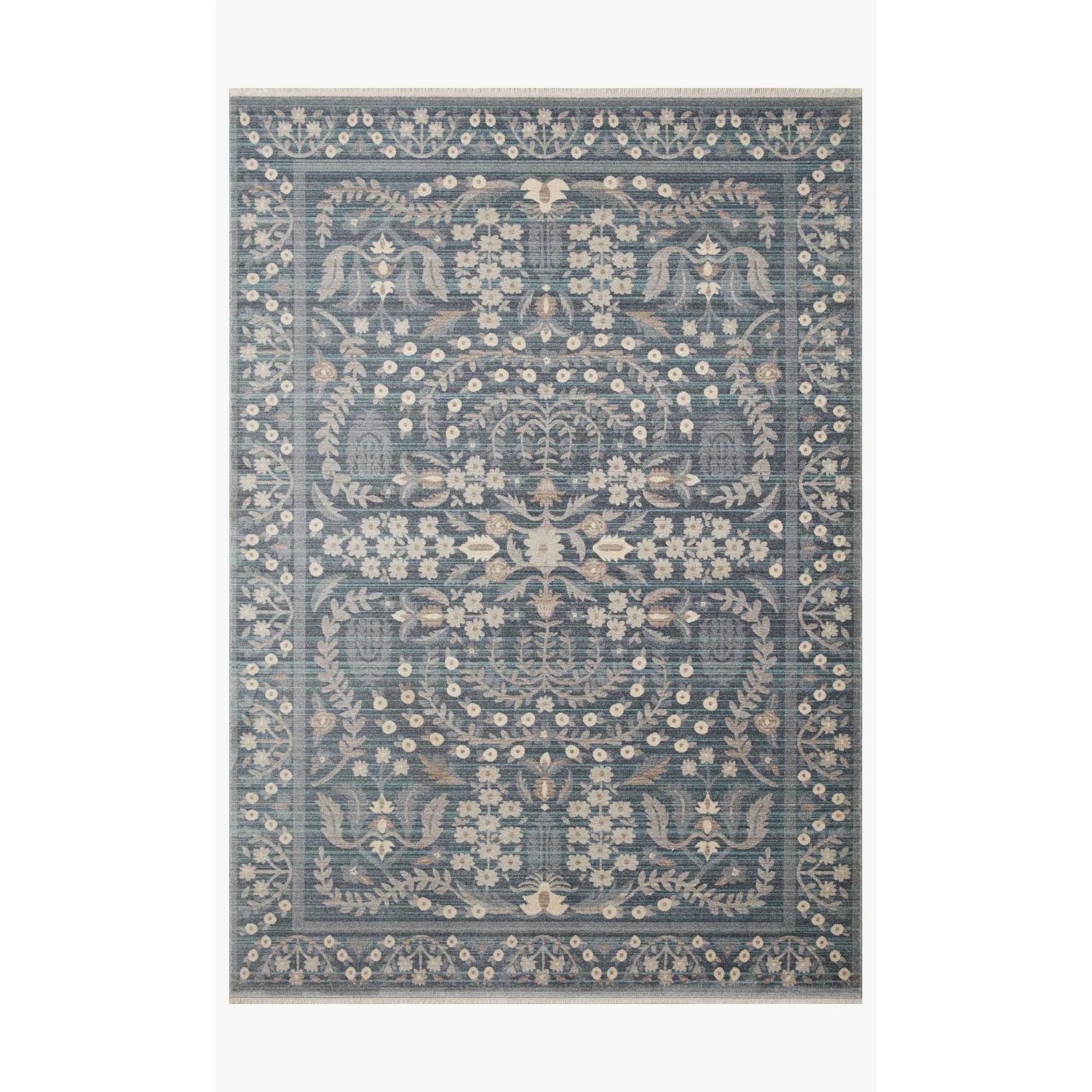 Holland Anika Blue Rug | Rifle Paper Co. x Loloi
