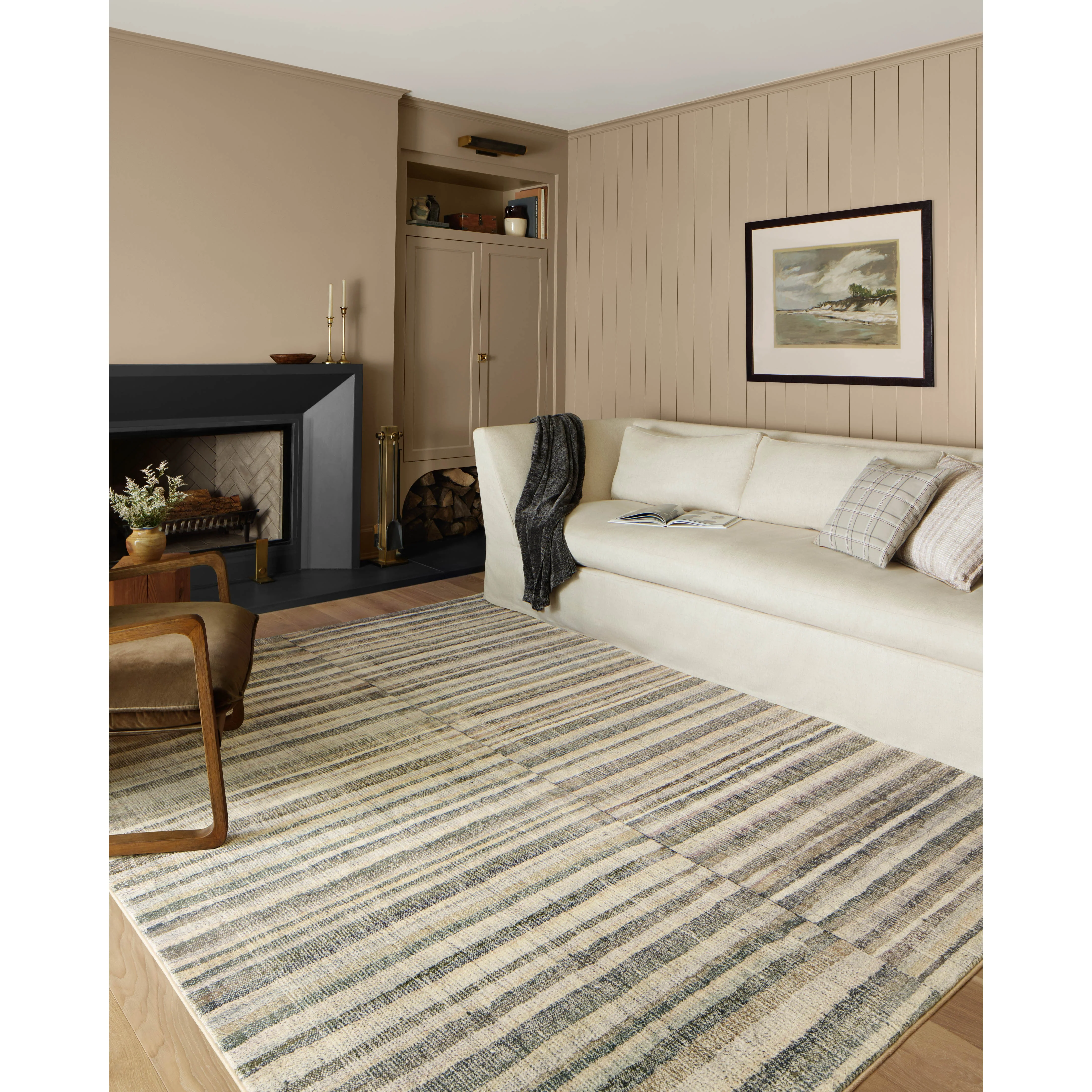 Humphrey Natural / Moss Rug | Chris Loves Julia x Loloi - Image 3